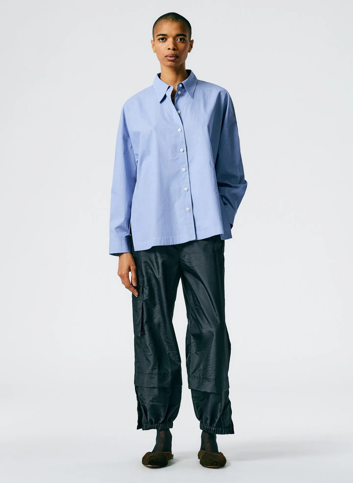 Menswear Check Shirting Oversized Gabe Shirt sold by Tibi product image thumbnail 4