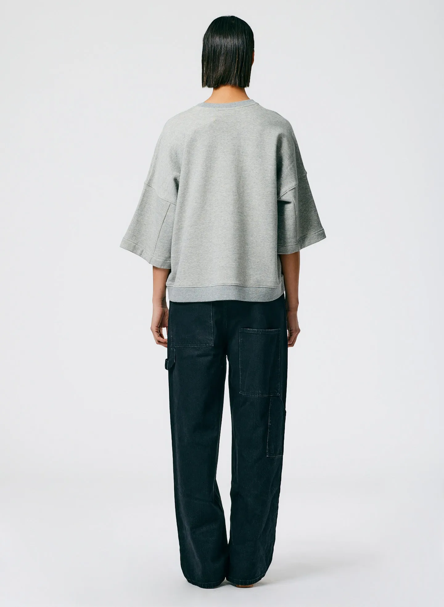 3/4 Sleeve Sweatshirt sold by Tibi product image thumbnail 3