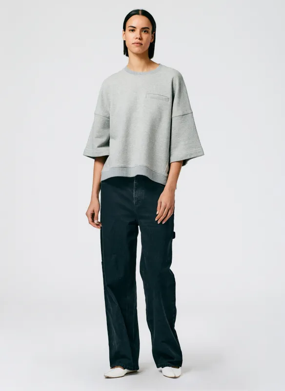 3/4 Sleeve Sweatshirt made by Tibi