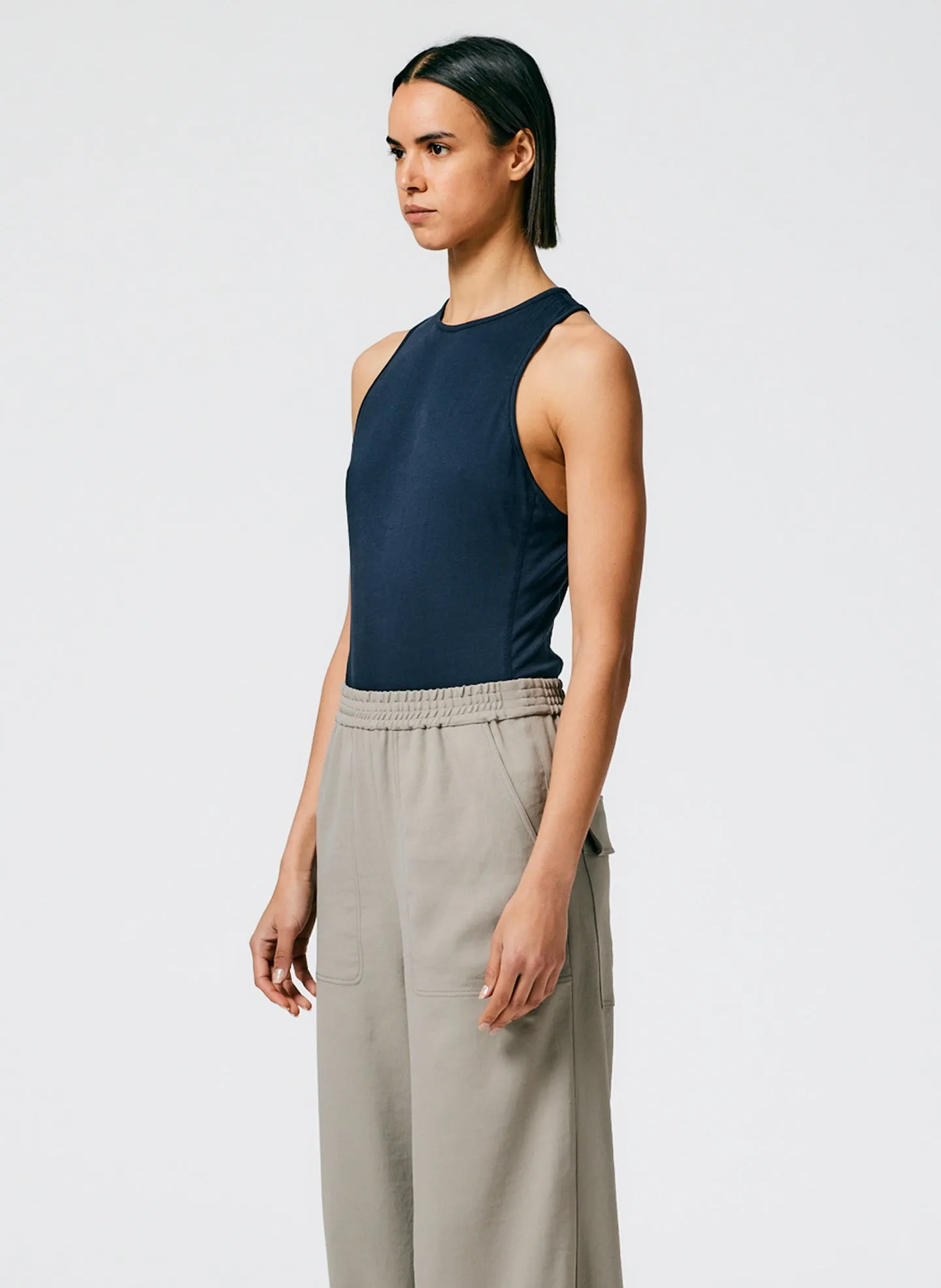 T-Shirt Crewneck Racerback Bodysuit sold by Tibi product image thumbnail 3