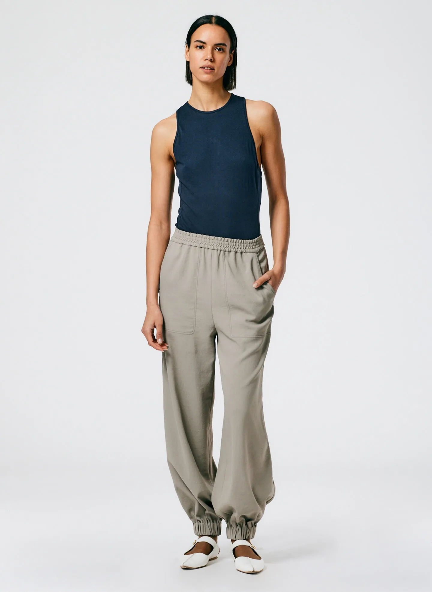 T-Shirt Crewneck Racerback Bodysuit sold by Tibi product image thumbnail 5