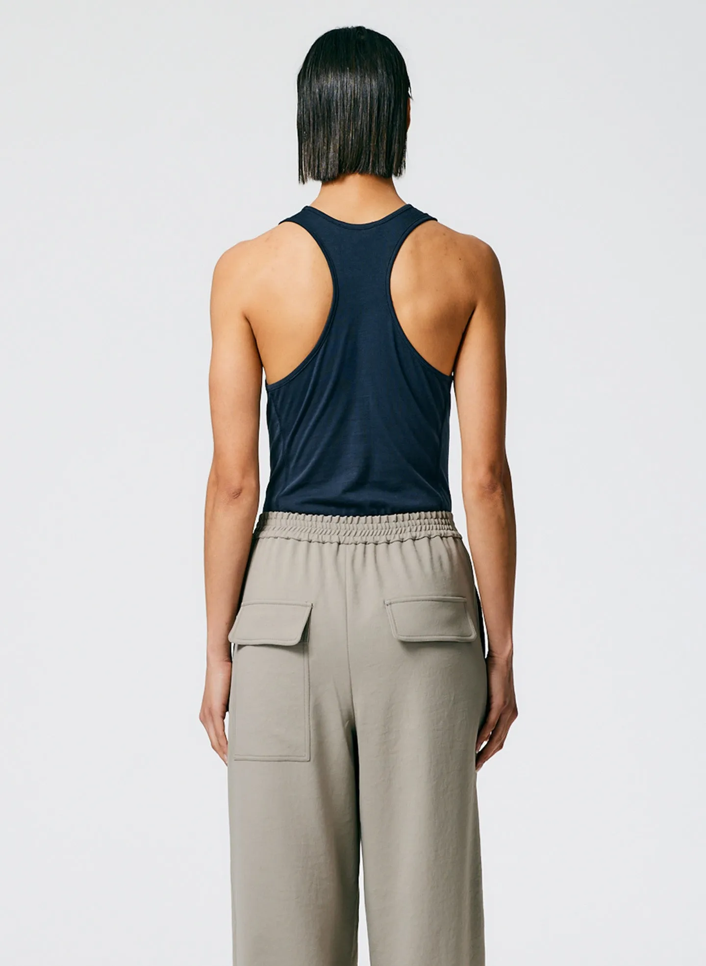T-Shirt Crewneck Racerback Bodysuit sold by Tibi product image thumbnail 4