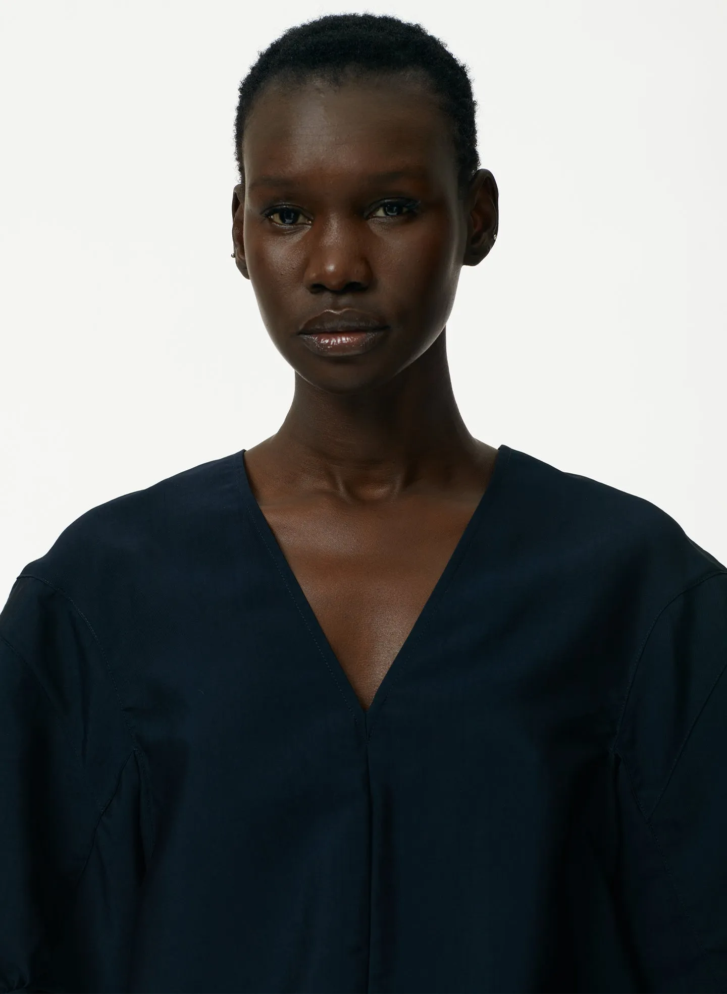 Viscose Plainweave V-Neck Top sold by Tibi product image thumbnail 5