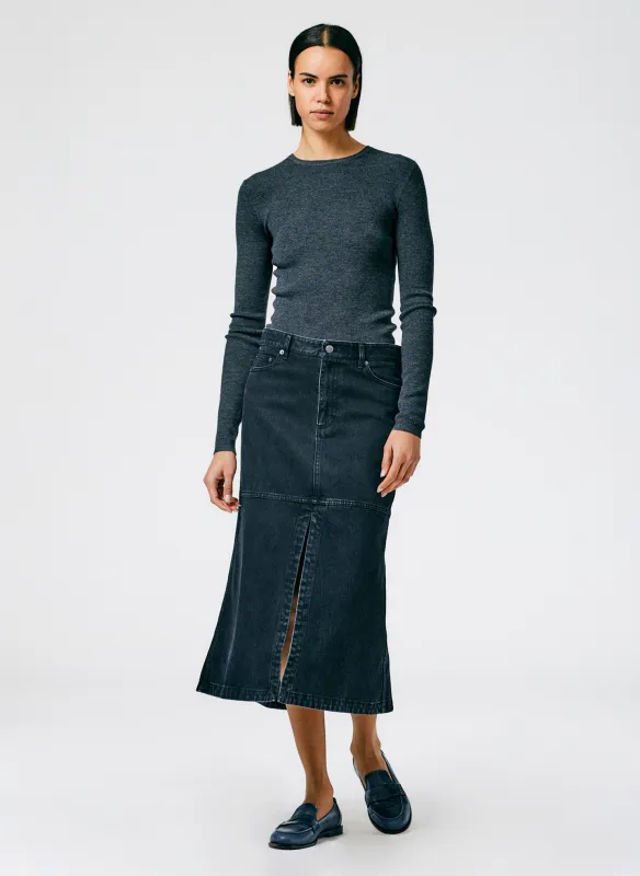 Black Denim Skirt made by Tibi