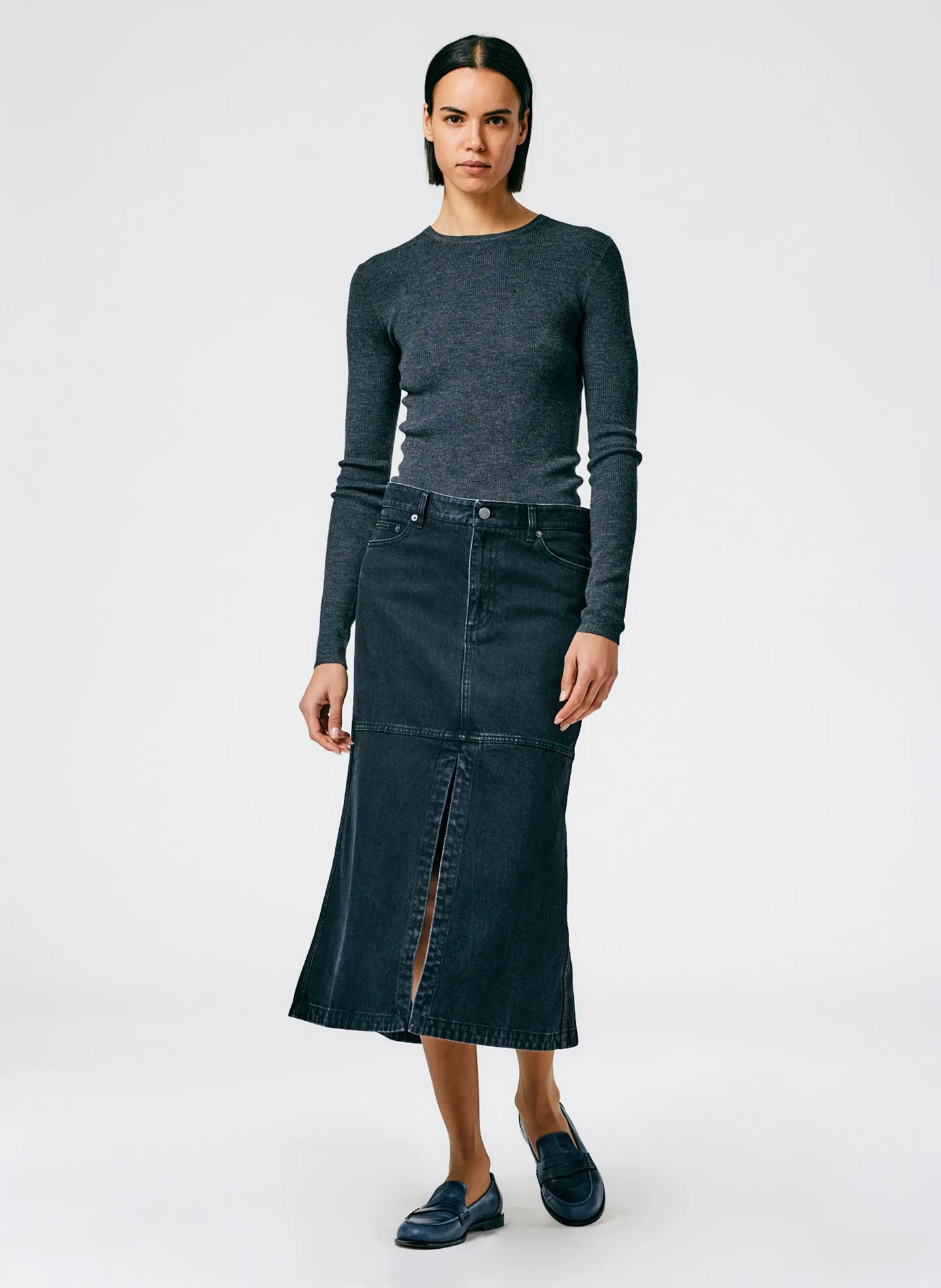 Black Denim Skirt sold by Tibi