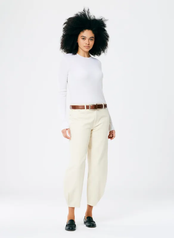 Garment Washed Twill Brancusi Jean- Long made by Tibi