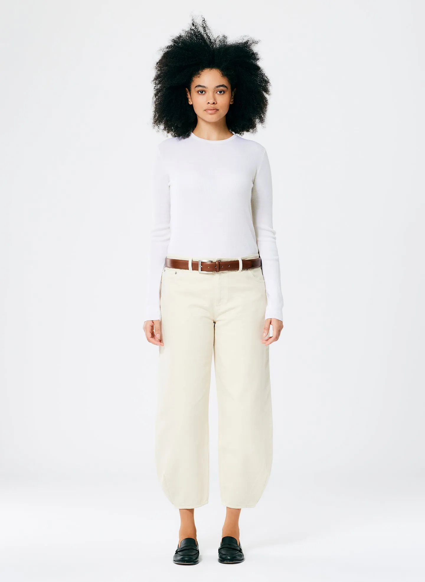 Garment Washed Twill Brancusi Jean- Long sold by Tibi product image thumbnail 2