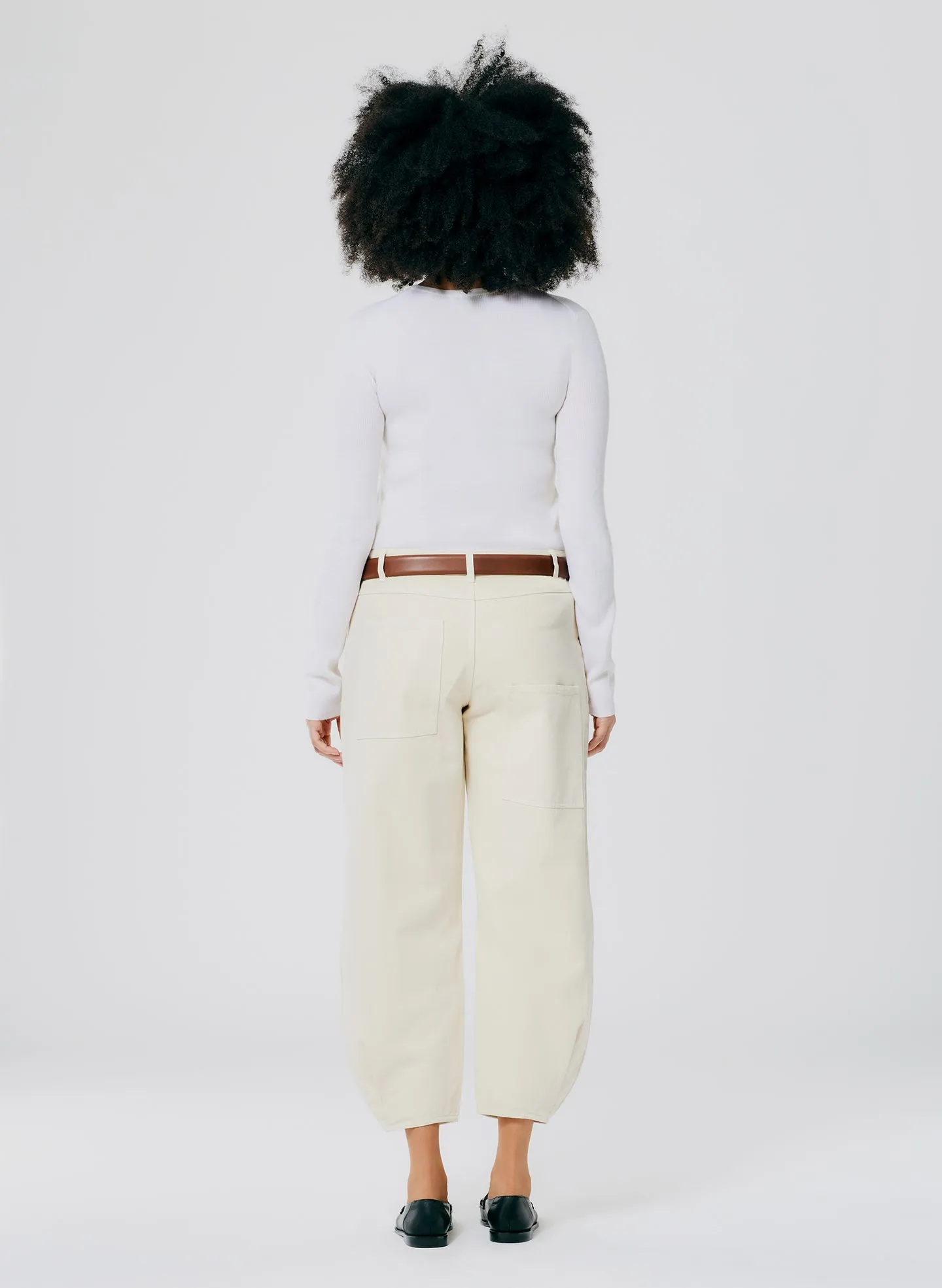 Garment Washed Twill Brancusi Jean- Long sold by Tibi product image thumbnail 5