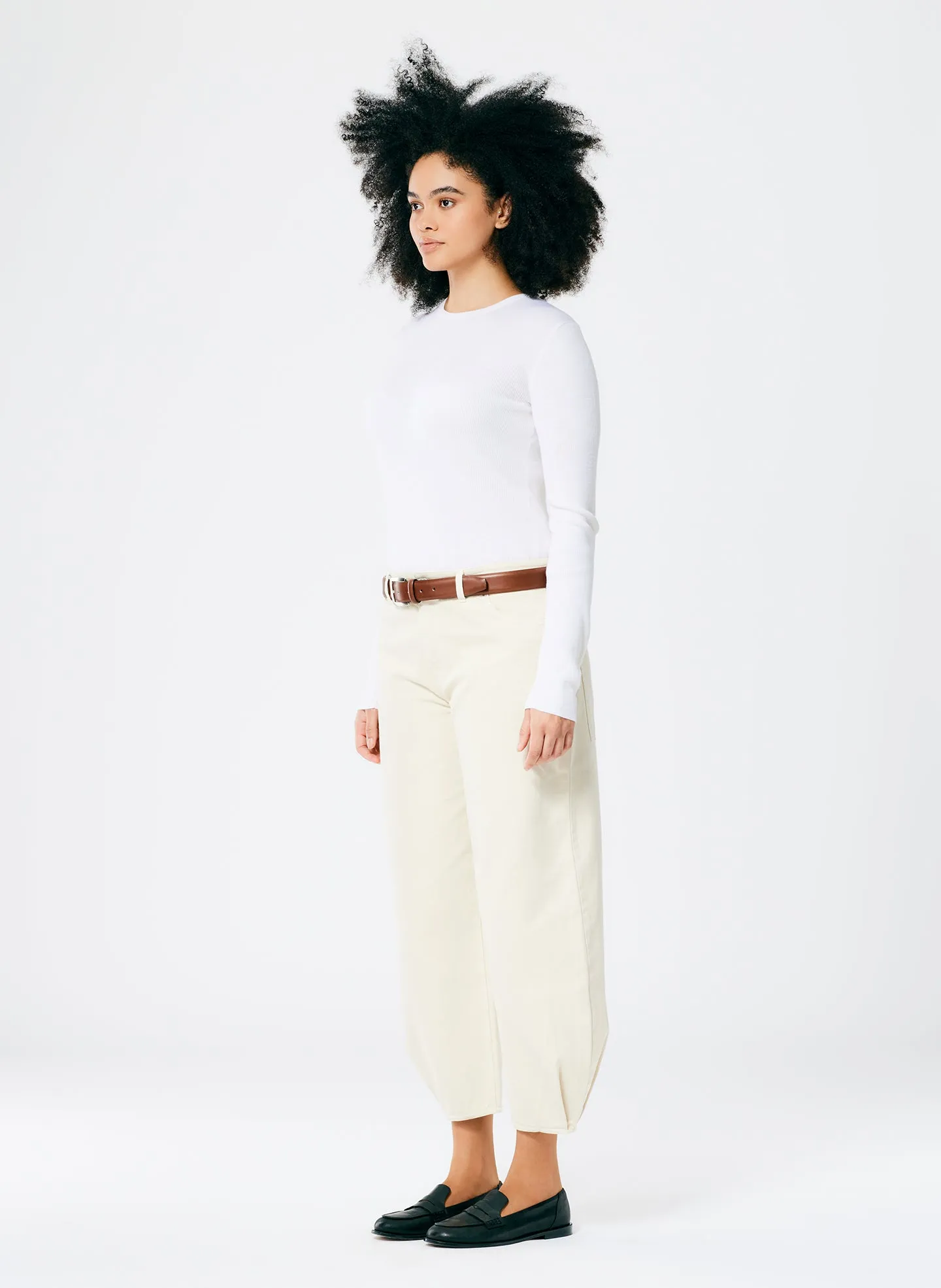 Garment Washed Twill Brancusi Jean- Long sold by Tibi product image thumbnail 4