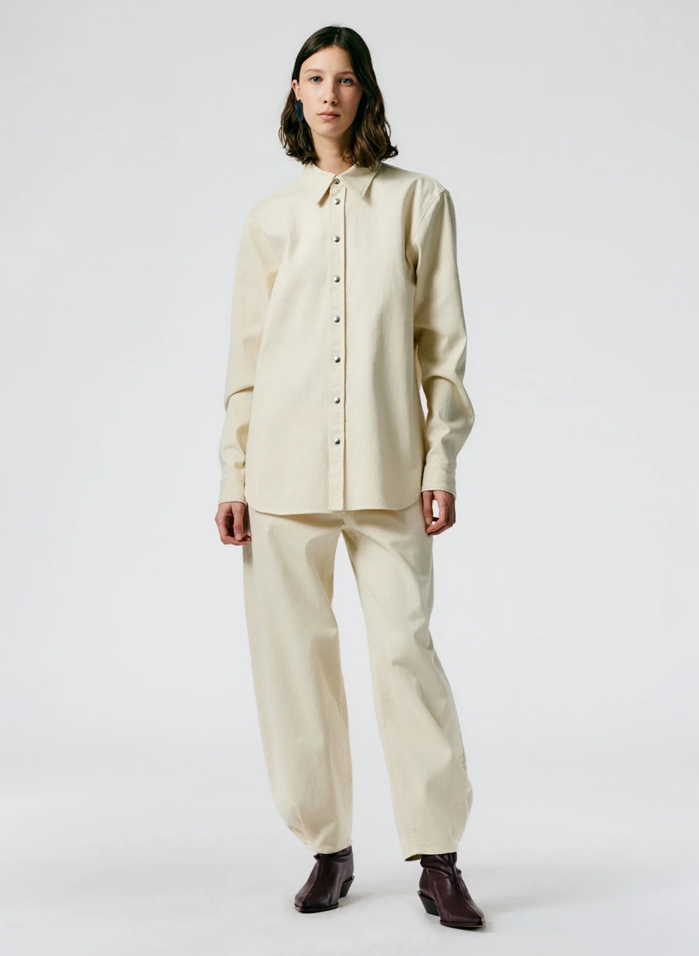 Garment Washed Twill Brancusi Jean - Regular sold by Tibi