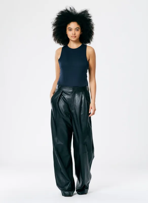 Leather Stella Pant made by Tibi