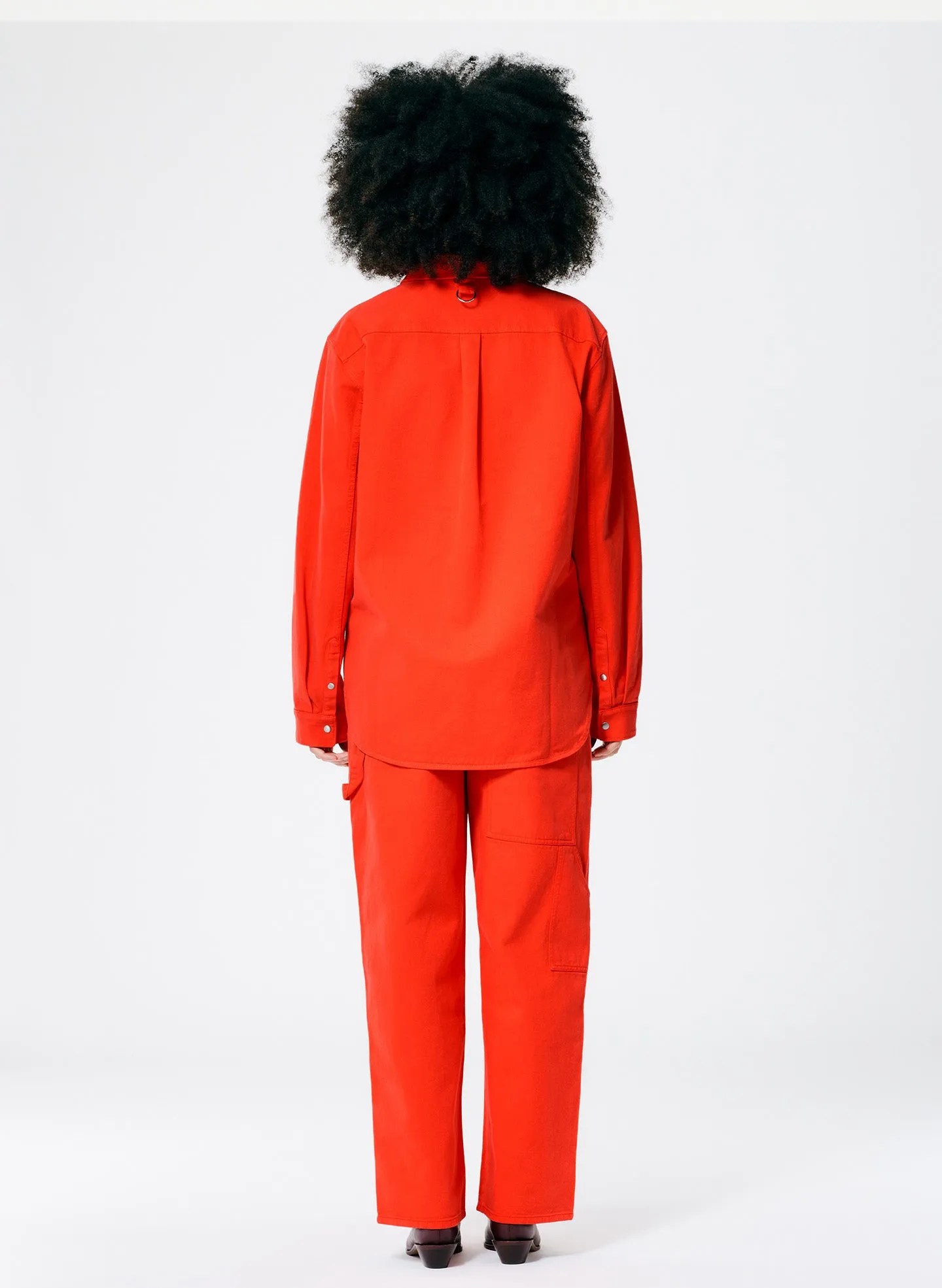 Garment Washed Twill Easy Shirt sold by Tibi product image thumbnail 3