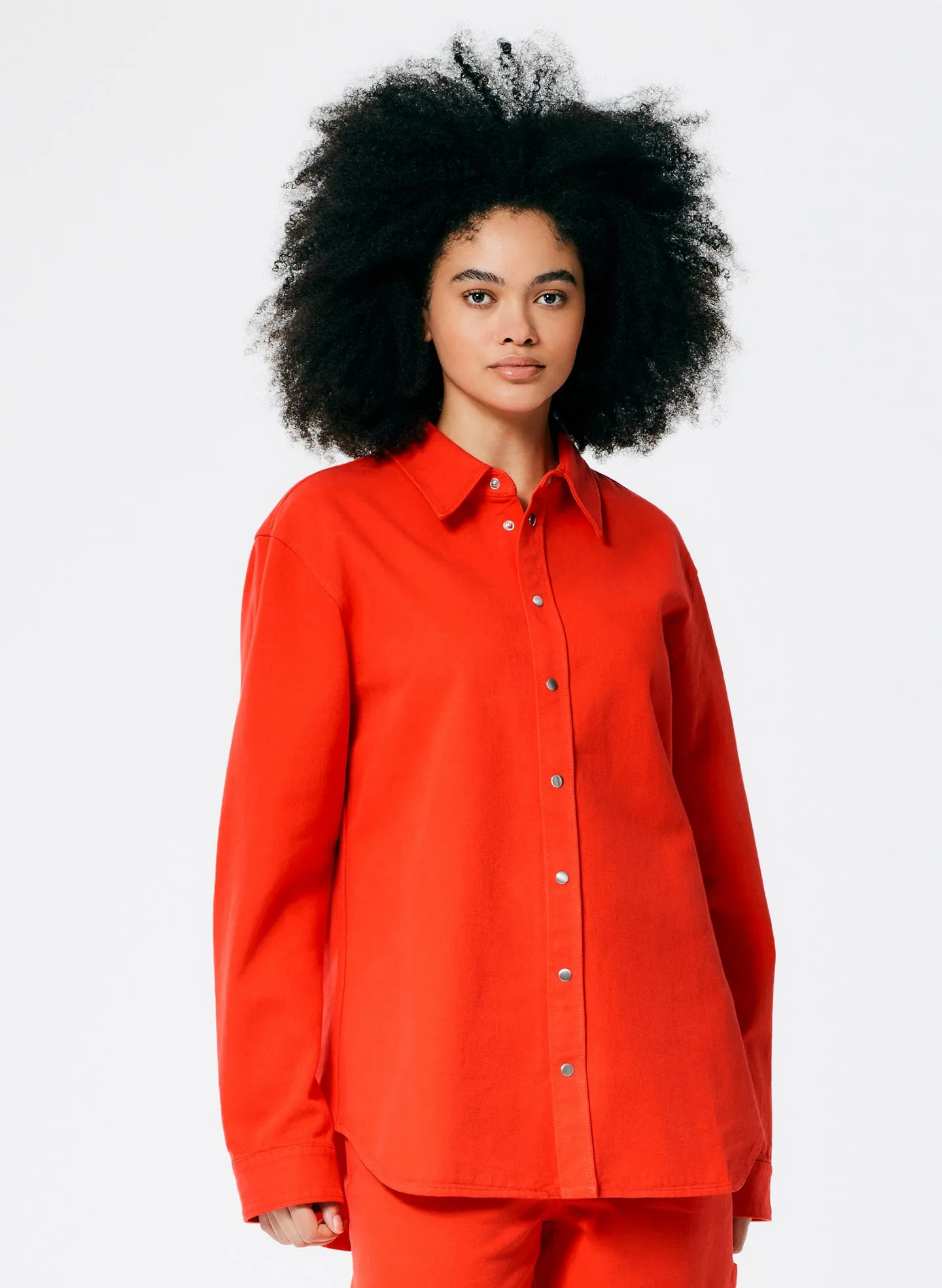 Garment Washed Twill Easy Shirt sold by Tibi