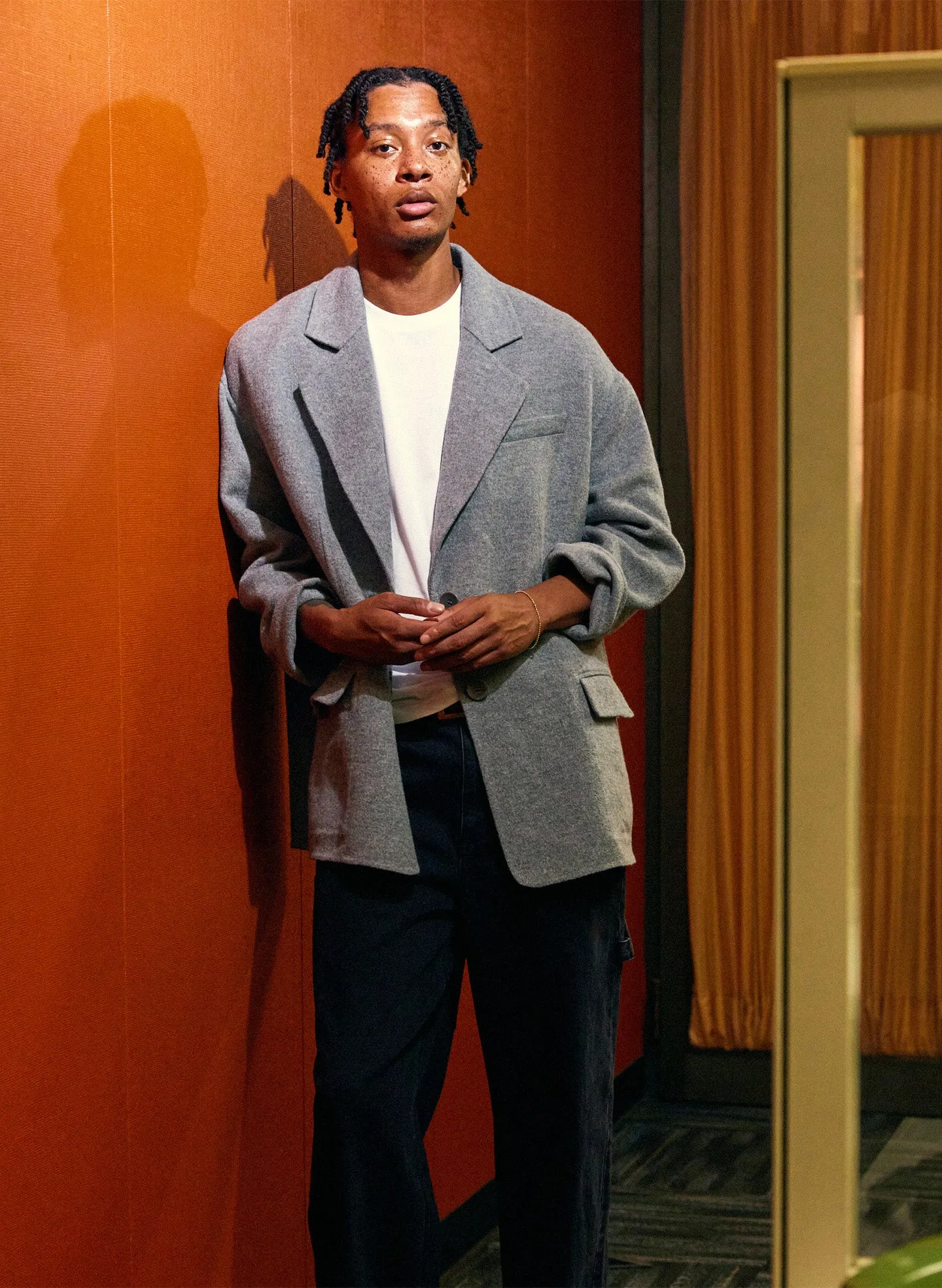 Luxe Double Faced Wool Angora Liam Blazer sold by Tibi product image thumbnail 2