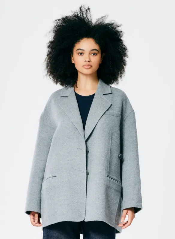Luxe Double Faced Wool Angora Liam Blazer sold by Tibi