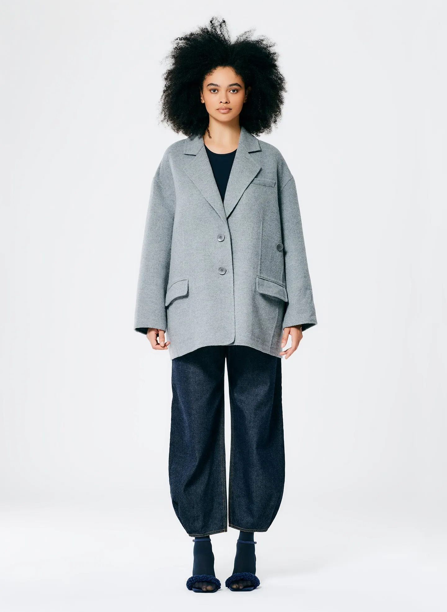 Luxe Double Faced Wool Angora Liam Blazer sold by Tibi product image thumbnail 4