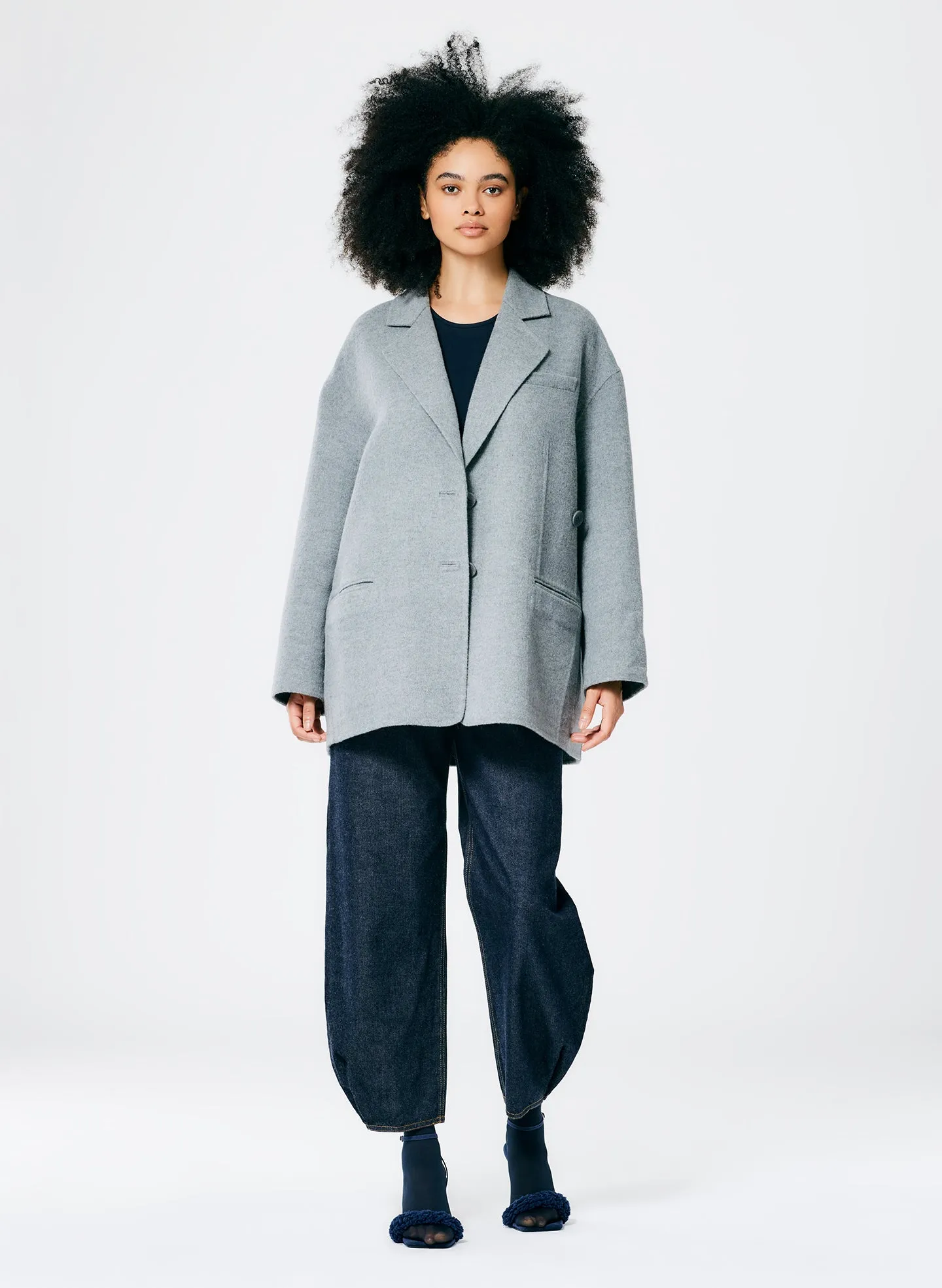 Luxe Double Faced Wool Angora Liam Blazer sold by Tibi product image thumbnail 3