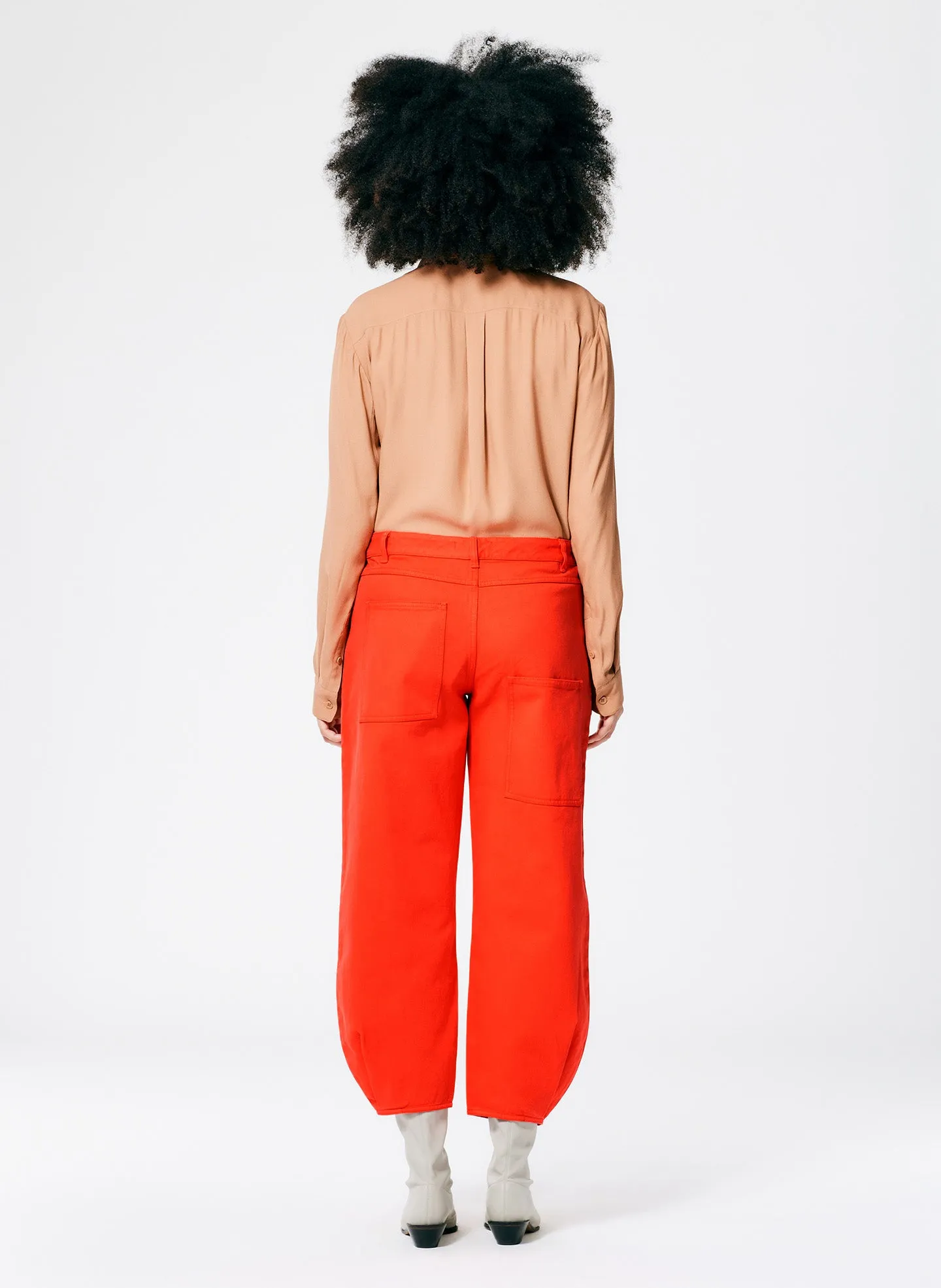 Garment Washed Twill Brancusi Jean- Long sold by Tibi product image thumbnail 5