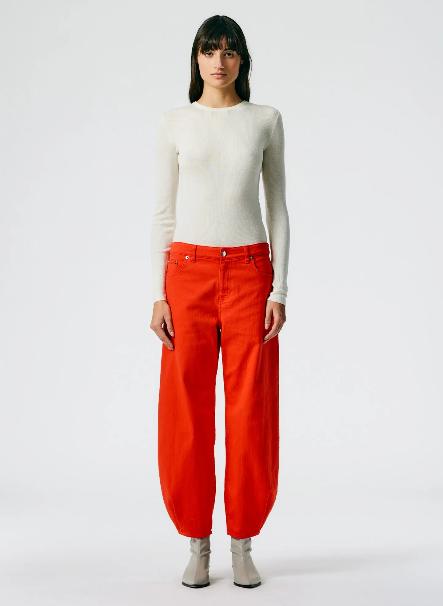 Garment Washed Twill Brancusi Jean - Regular sold by Tibi