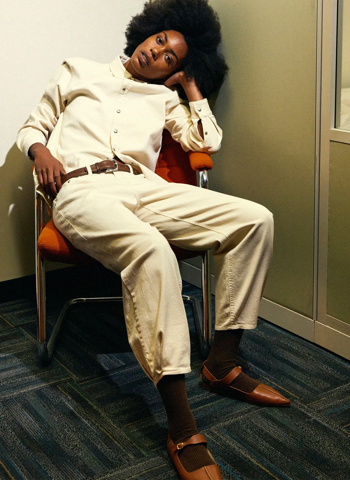 Garment Washed Twill Brancusi Jean - Regular sold by Tibi product image thumbnail 2