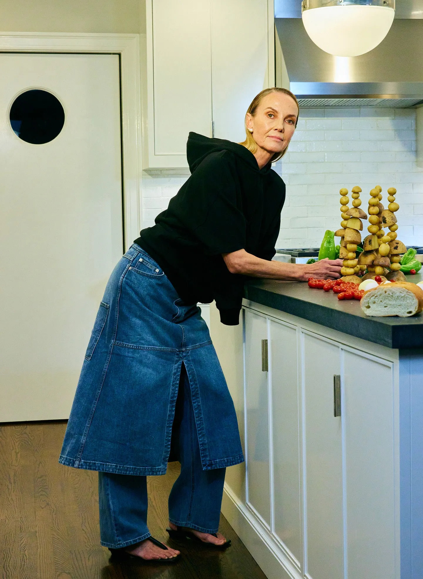 Classic Wash Denim Skirt sold by Tibi product image thumbnail 2