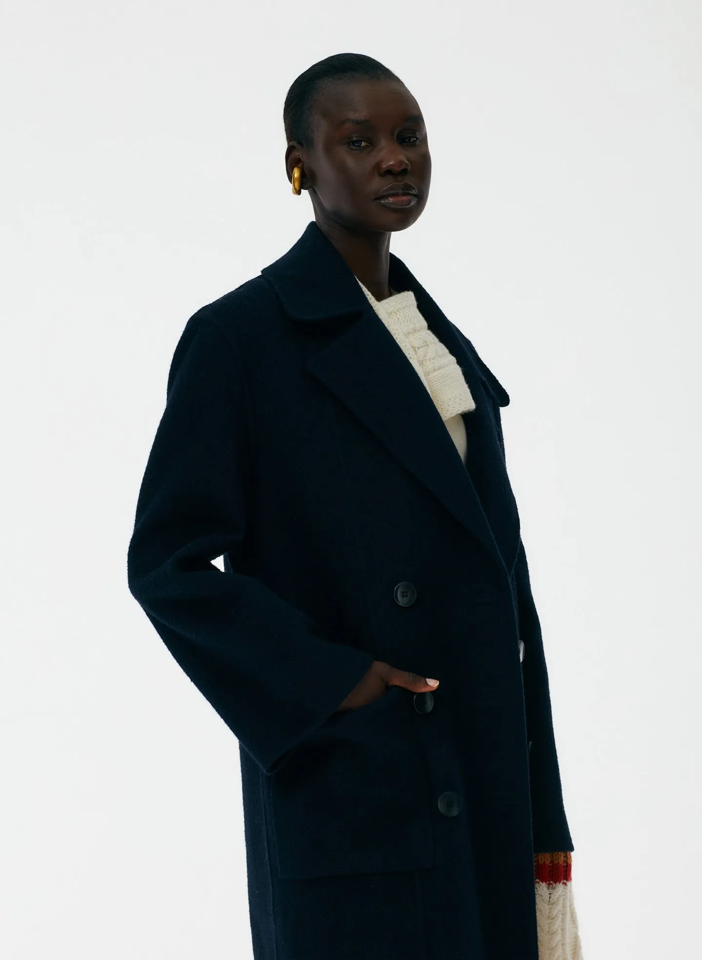 Luxe Double Faced Wool Angora Carwash Coat sold by Tibi product image thumbnail 5