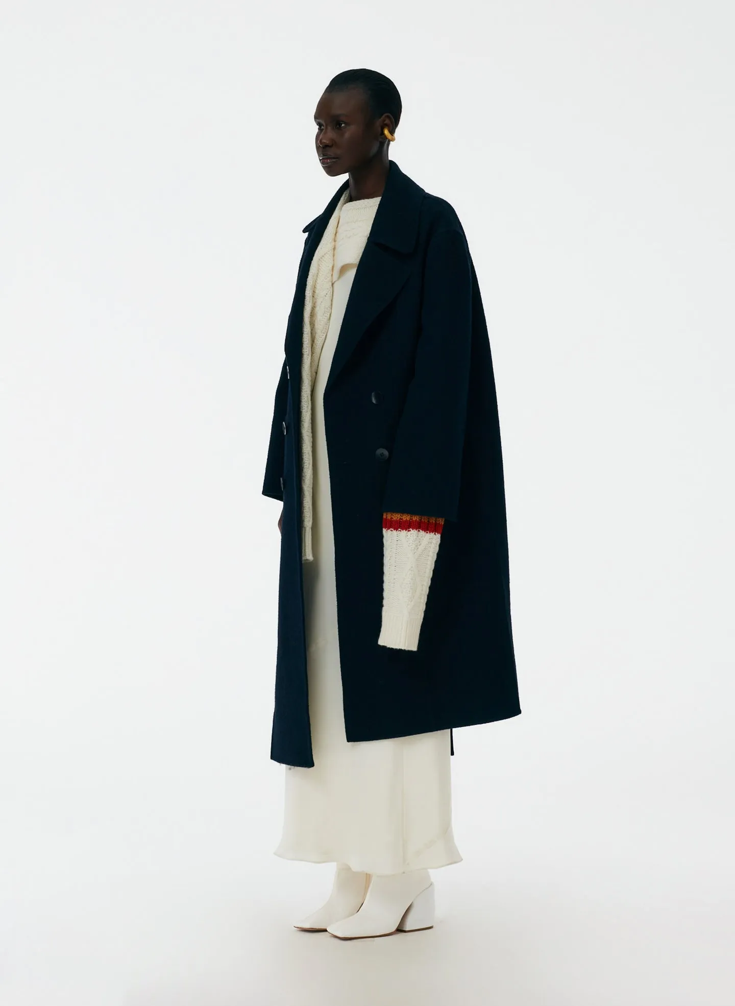 Luxe Double Faced Wool Angora Carwash Coat sold by Tibi product image thumbnail 2