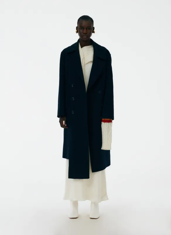 Luxe Double Faced Wool Angora Carwash Coat made by Tibi