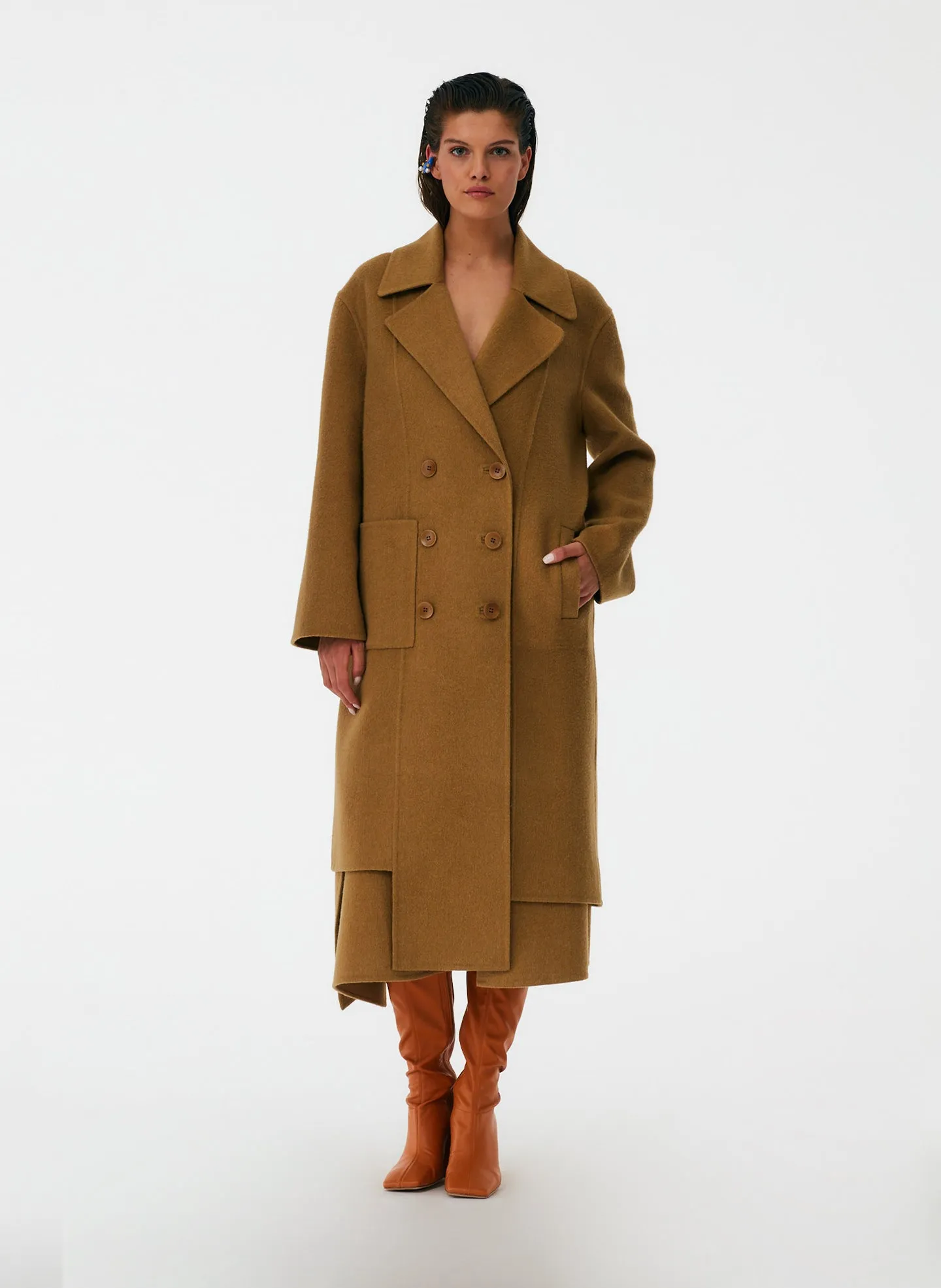 Luxe Double Faced Wool Angora Carwash Coat sold by Tibi product image thumbnail 5