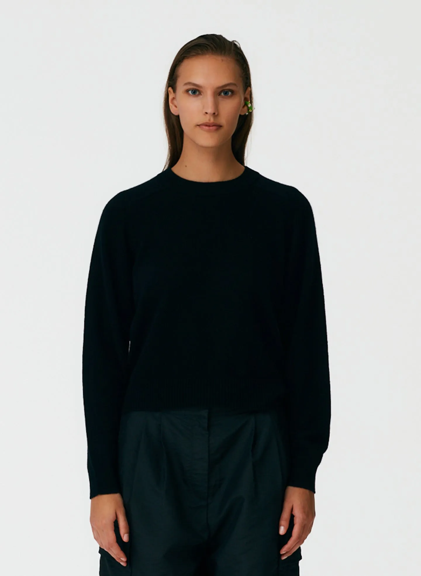 Feather Weight Cashmere Open Sleeve Cocoon Sweater sold by Tibi