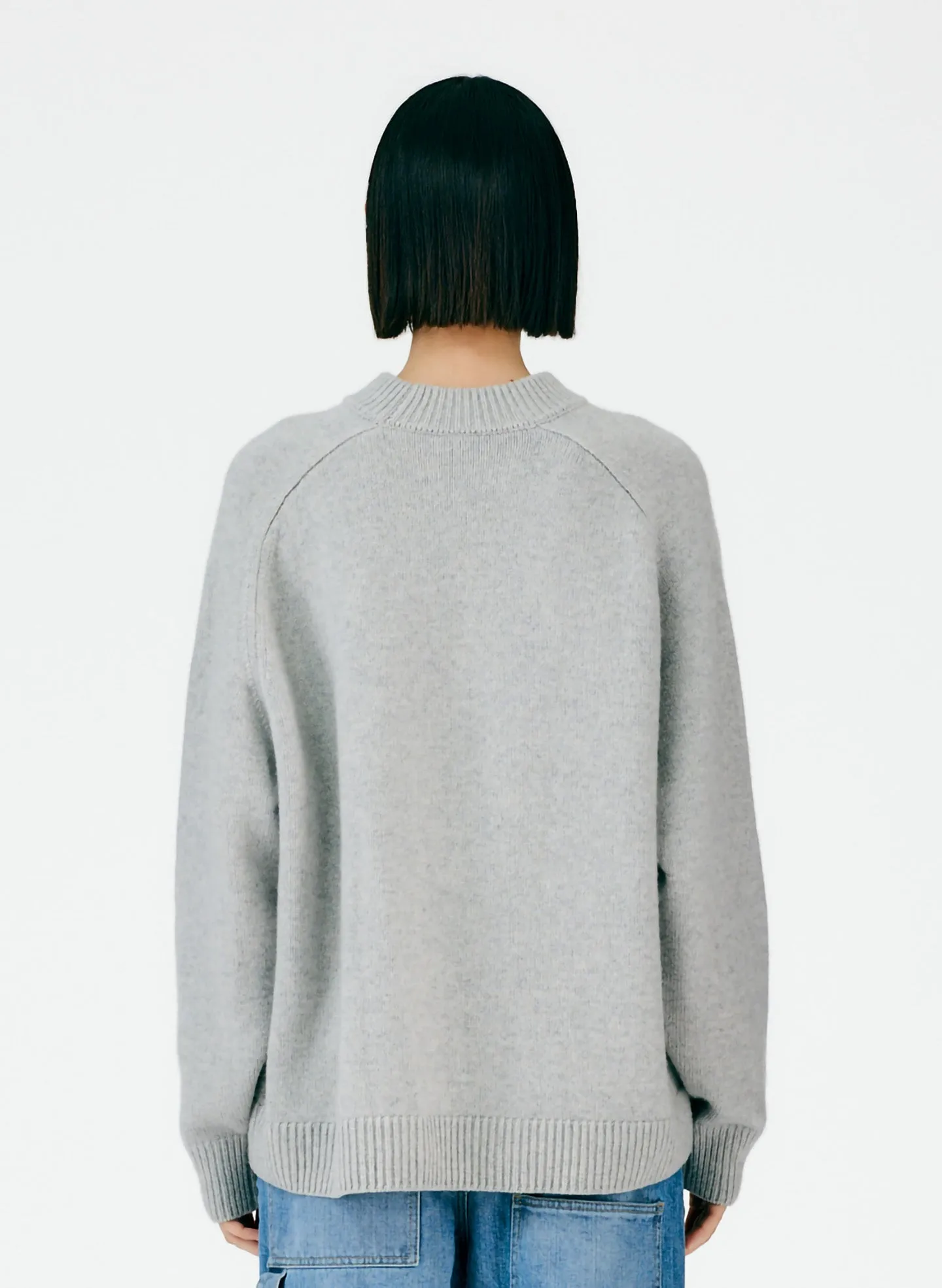 Cashmere Crewneck Oversized Sweater sold by Tibi product image thumbnail 5