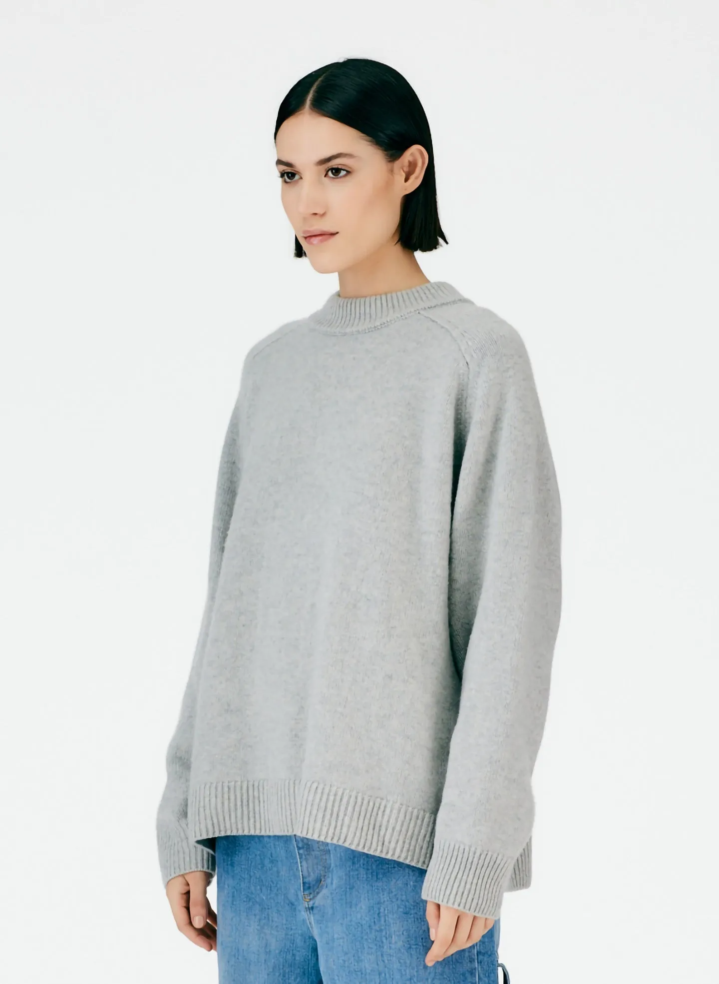 Cashmere Crewneck Oversized Sweater sold by Tibi product image thumbnail 3