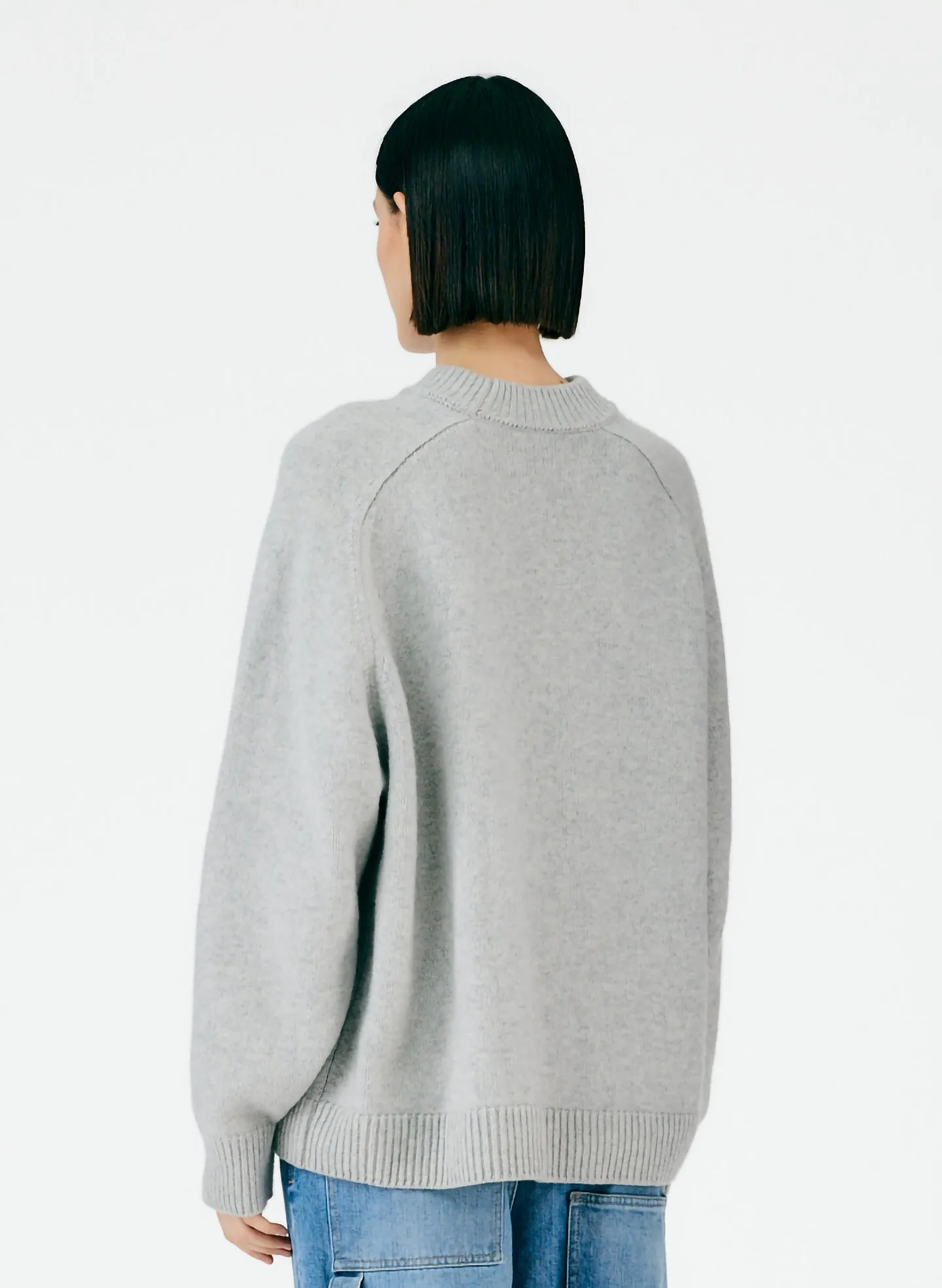 Cashmere Crewneck Oversized Sweater sold by Tibi product image thumbnail 4