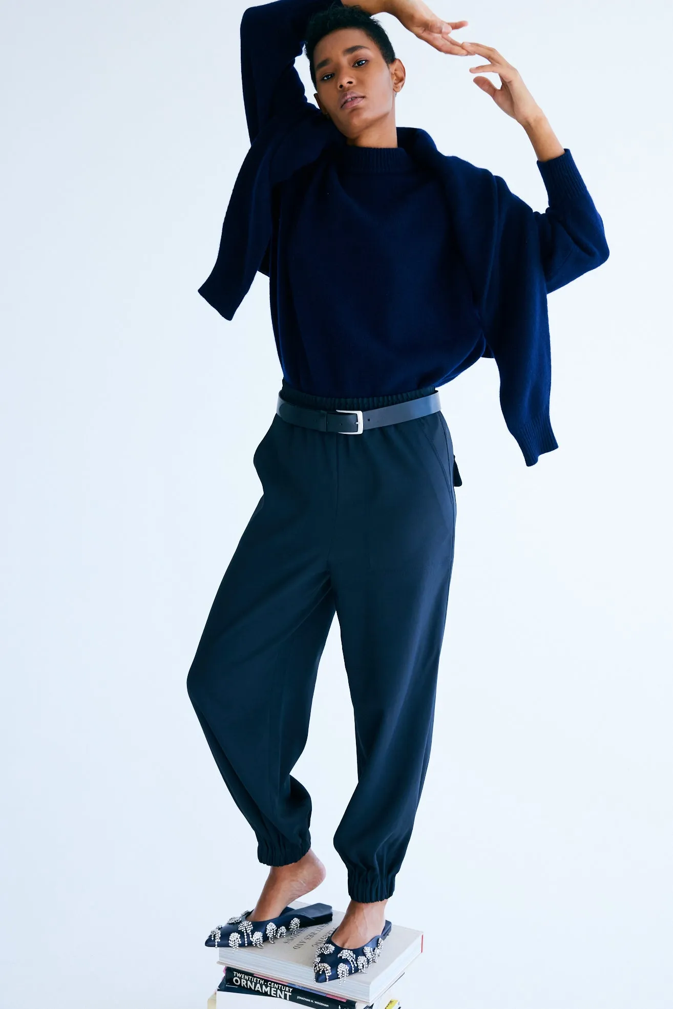 Cashmere Crewneck Oversized Sweater sold by Tibi product image thumbnail 2