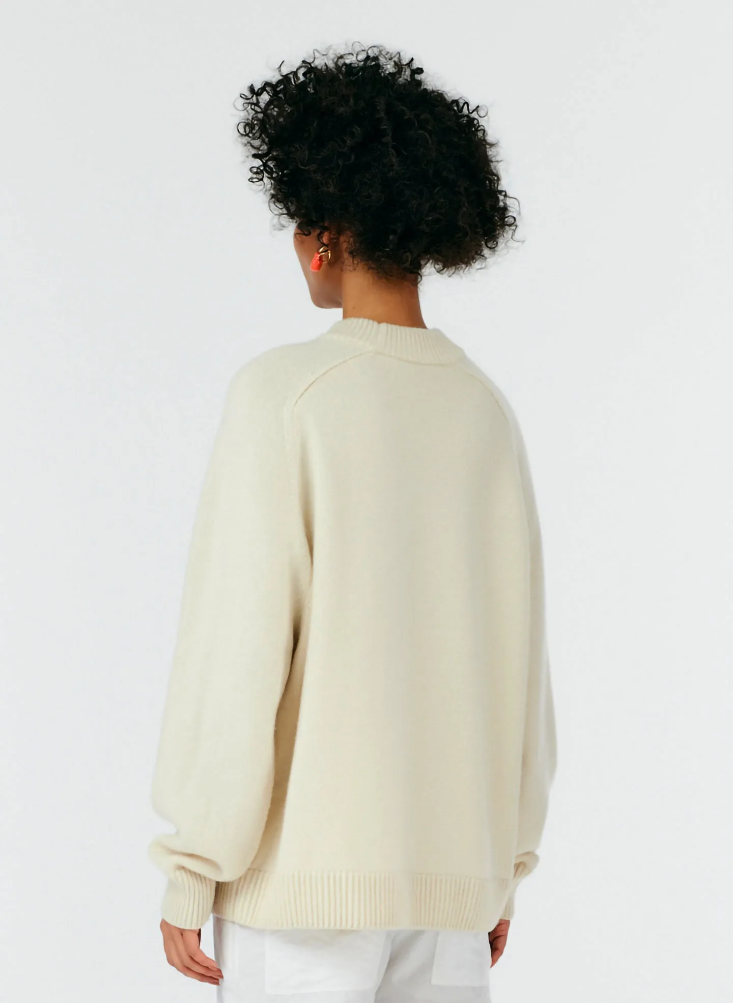 Cashmere Crewneck Oversized Sweater sold by Tibi product image thumbnail 5