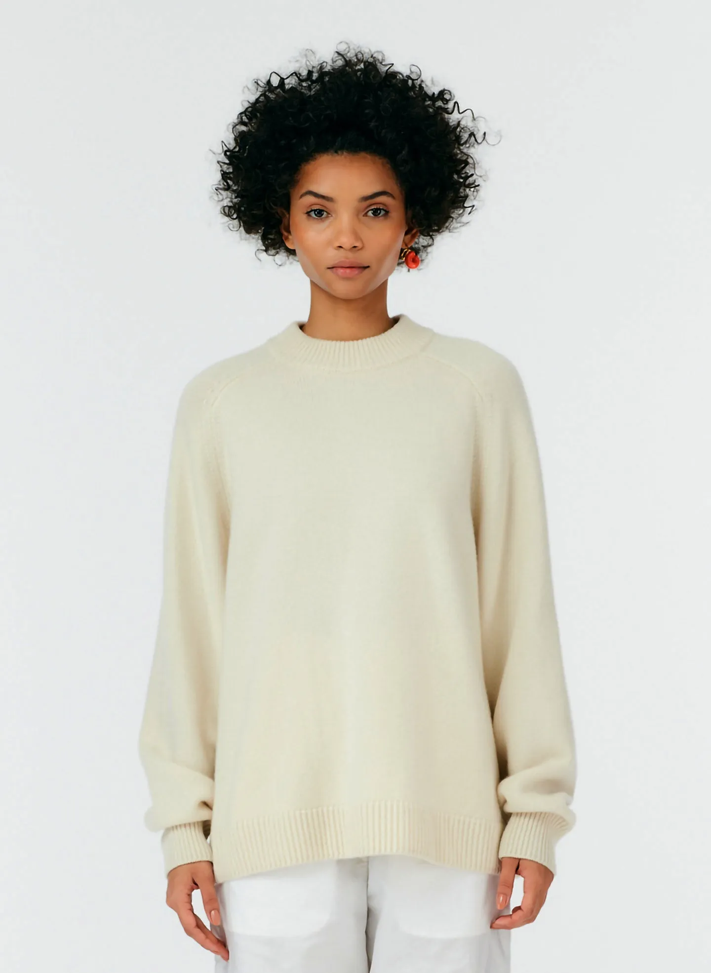 Cashmere Crewneck Oversized Sweater sold by Tibi product image thumbnail 2