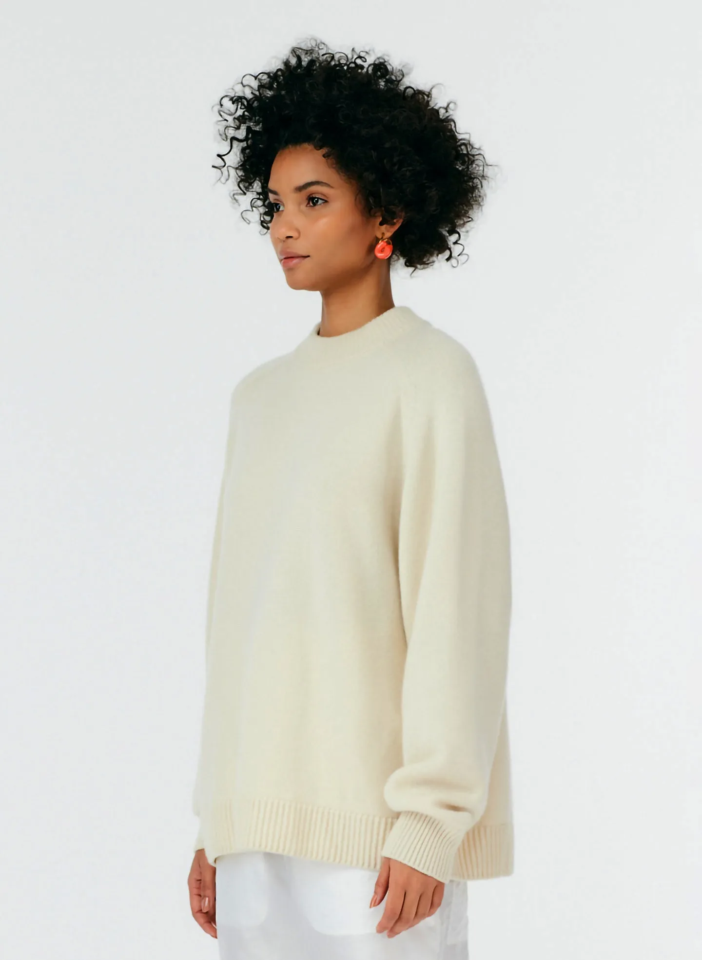 Cashmere Crewneck Oversized Sweater sold by Tibi product image thumbnail 4