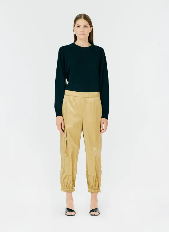 Metallic Nylon Pull On Wilt Jogger made by Tibi