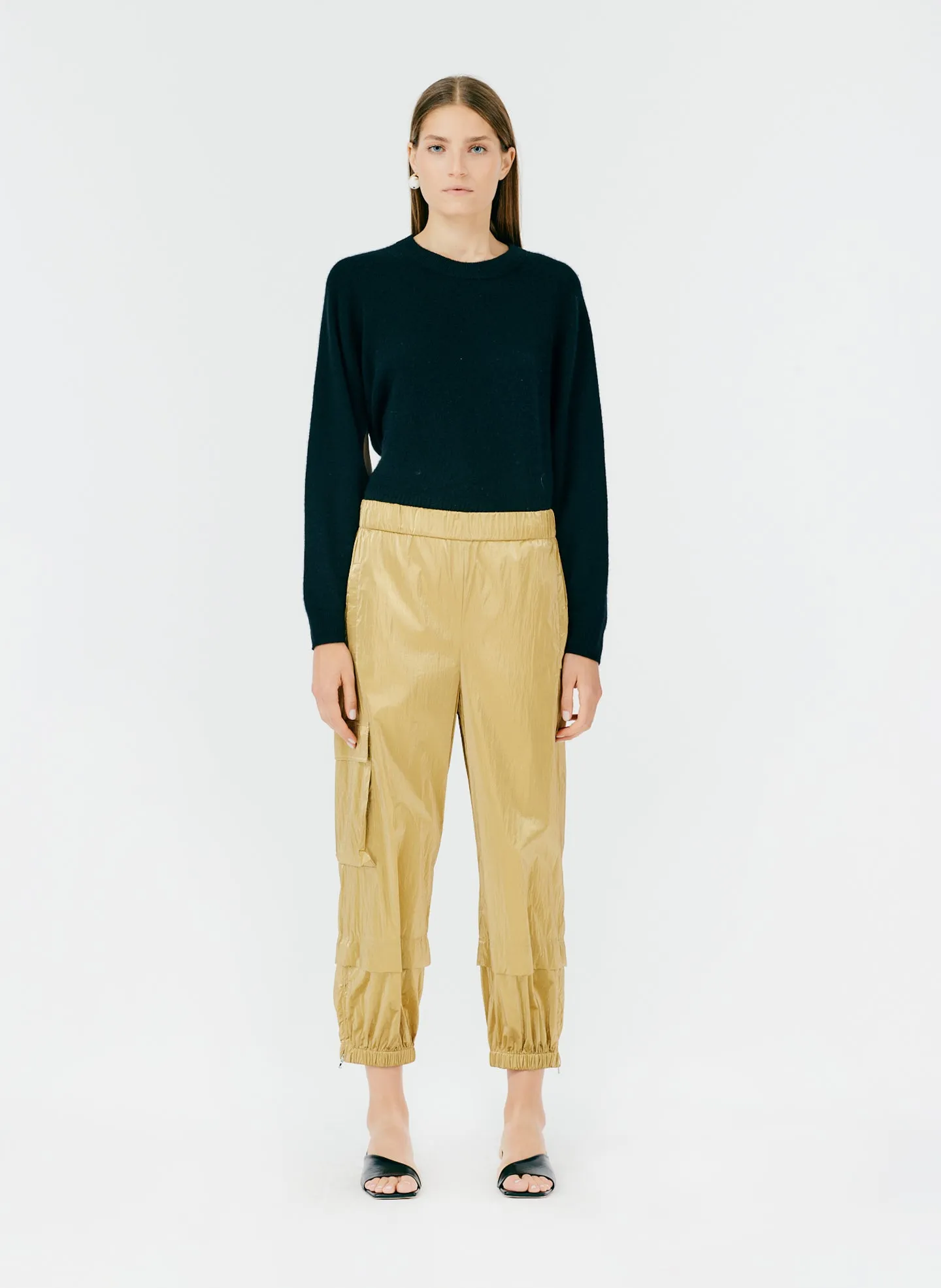 Metallic Nylon Pull On Wilt Jogger sold by Tibi