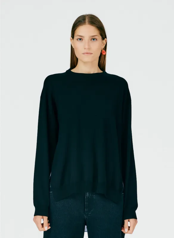 Merino Wool Sweater Combo Pullover made by Tibi
