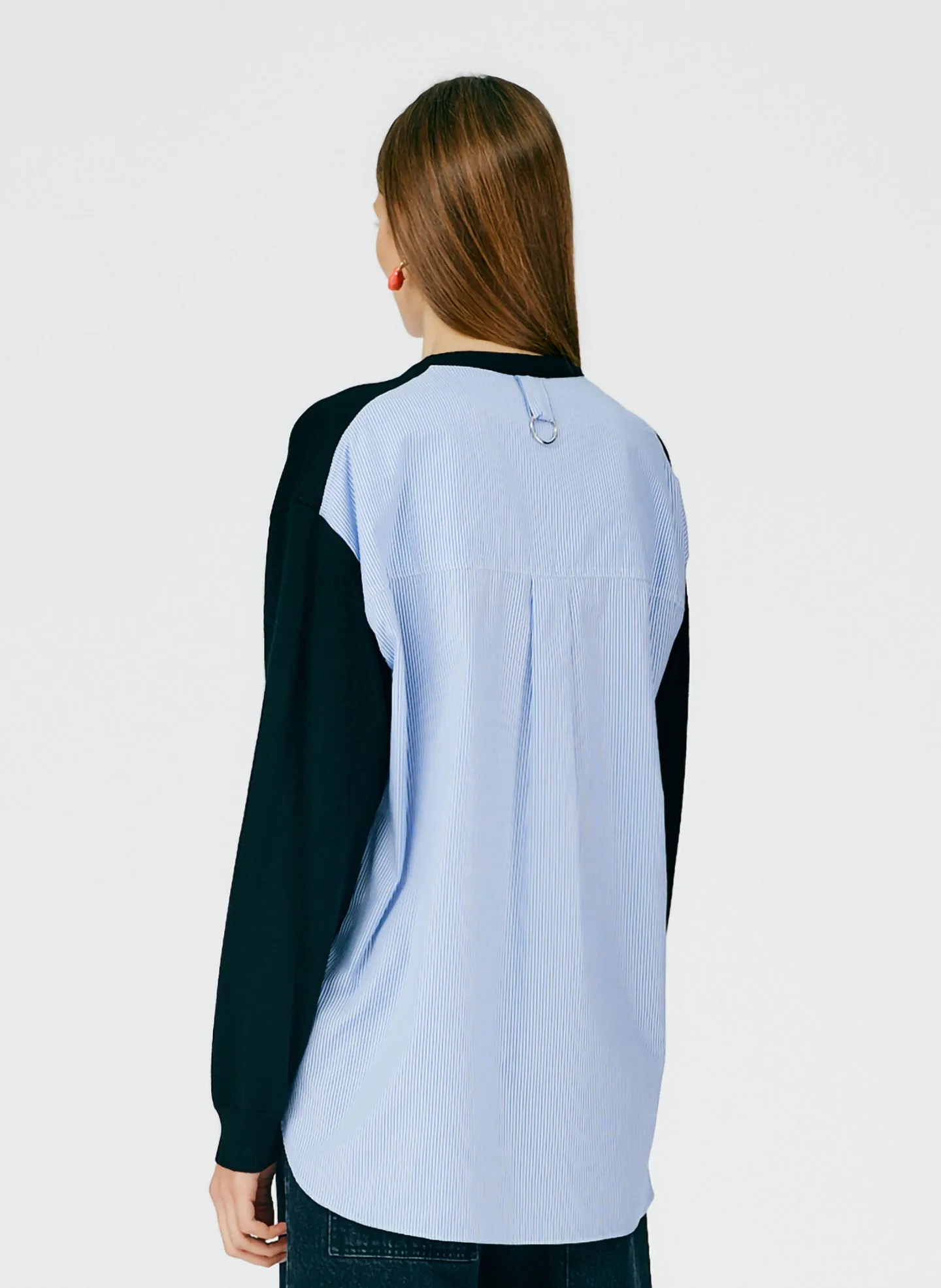 Merino Wool Sweater Combo Pullover sold by Tibi product image thumbnail 4