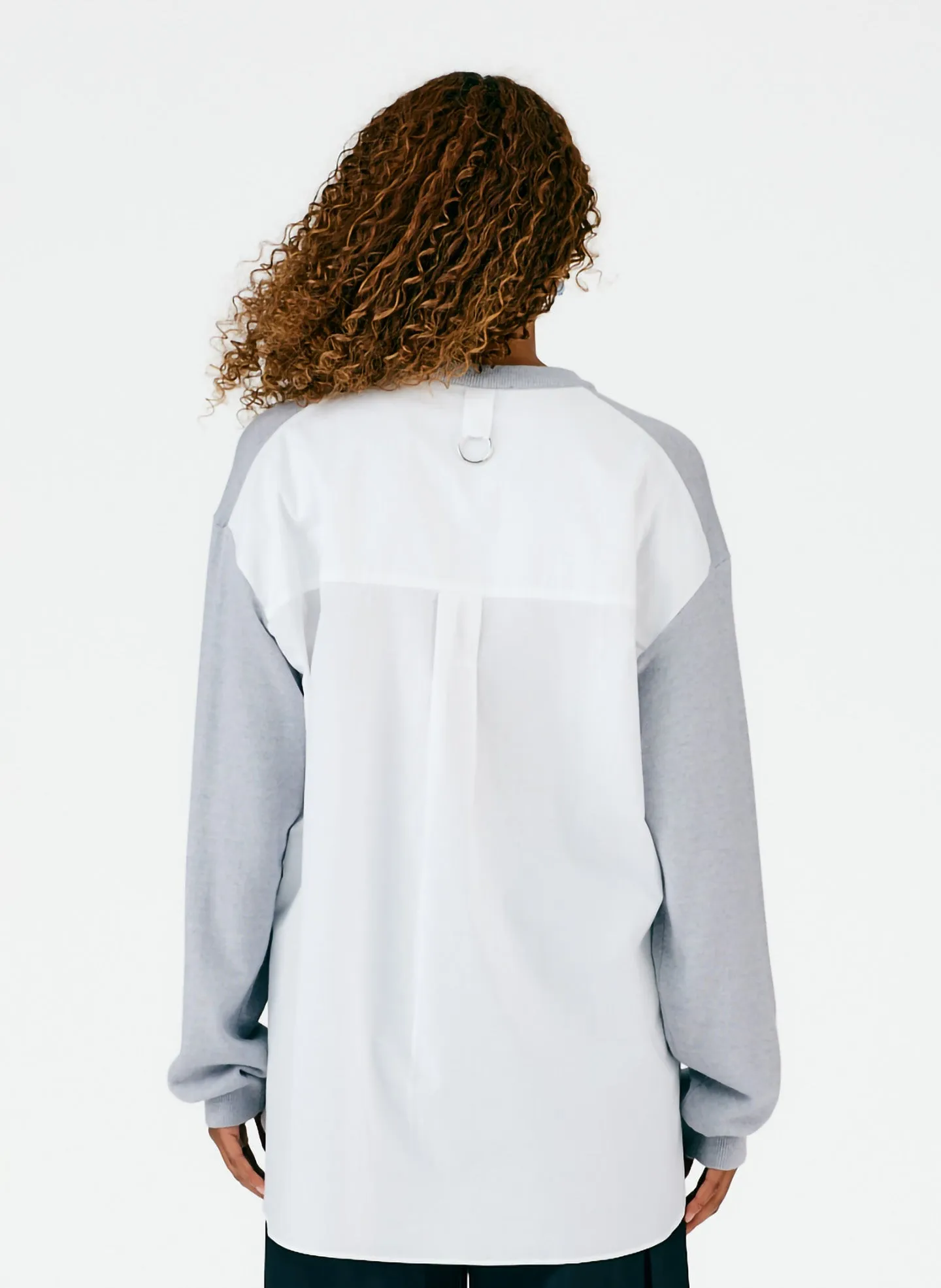 Merino Wool Sweater Combo Pullover sold by Tibi product image thumbnail 5