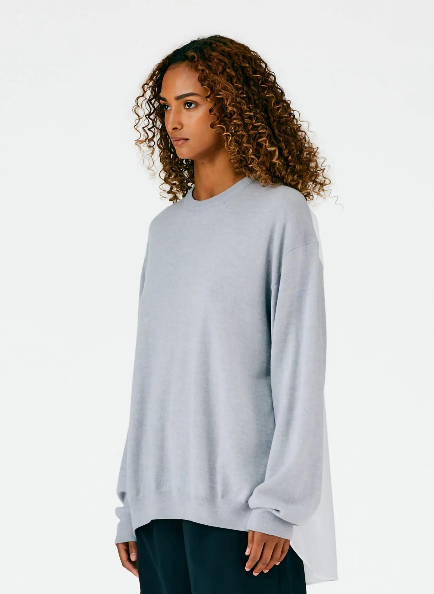 Merino Wool Sweater Combo Pullover sold by Tibi product image thumbnail 3