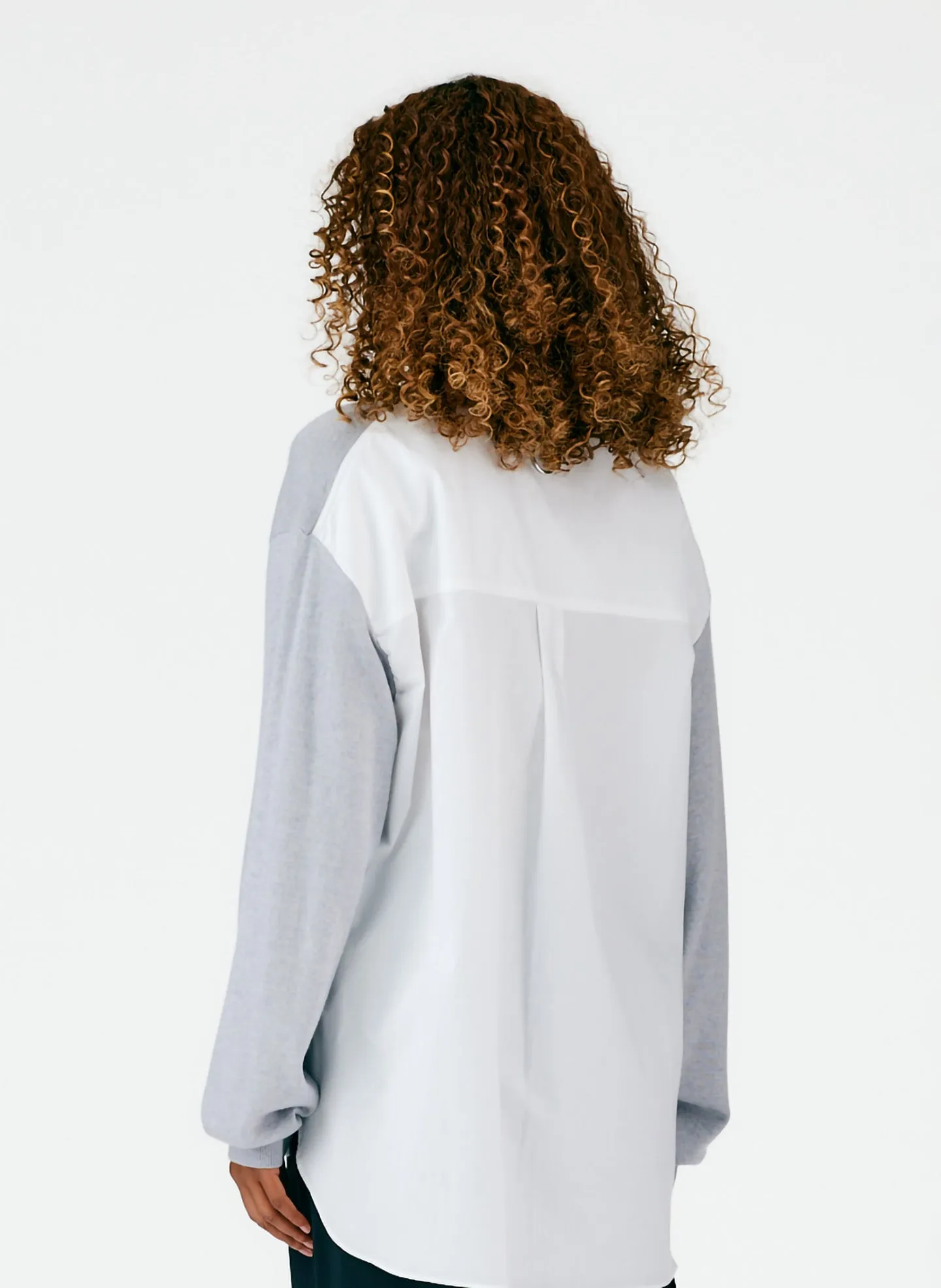 Merino Wool Sweater Combo Pullover sold by Tibi product image thumbnail 4