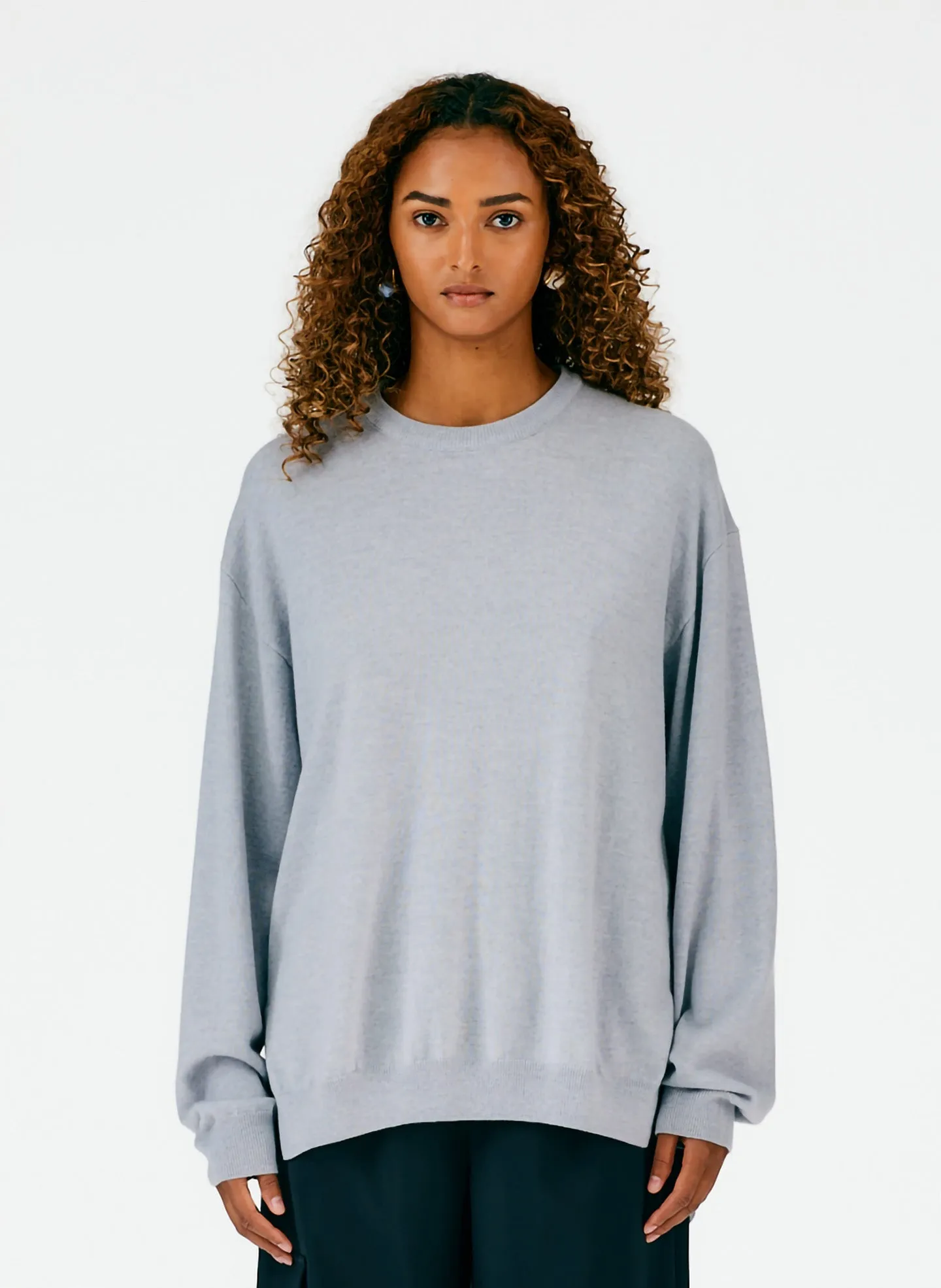 Merino Wool Sweater Combo Pullover sold by Tibi