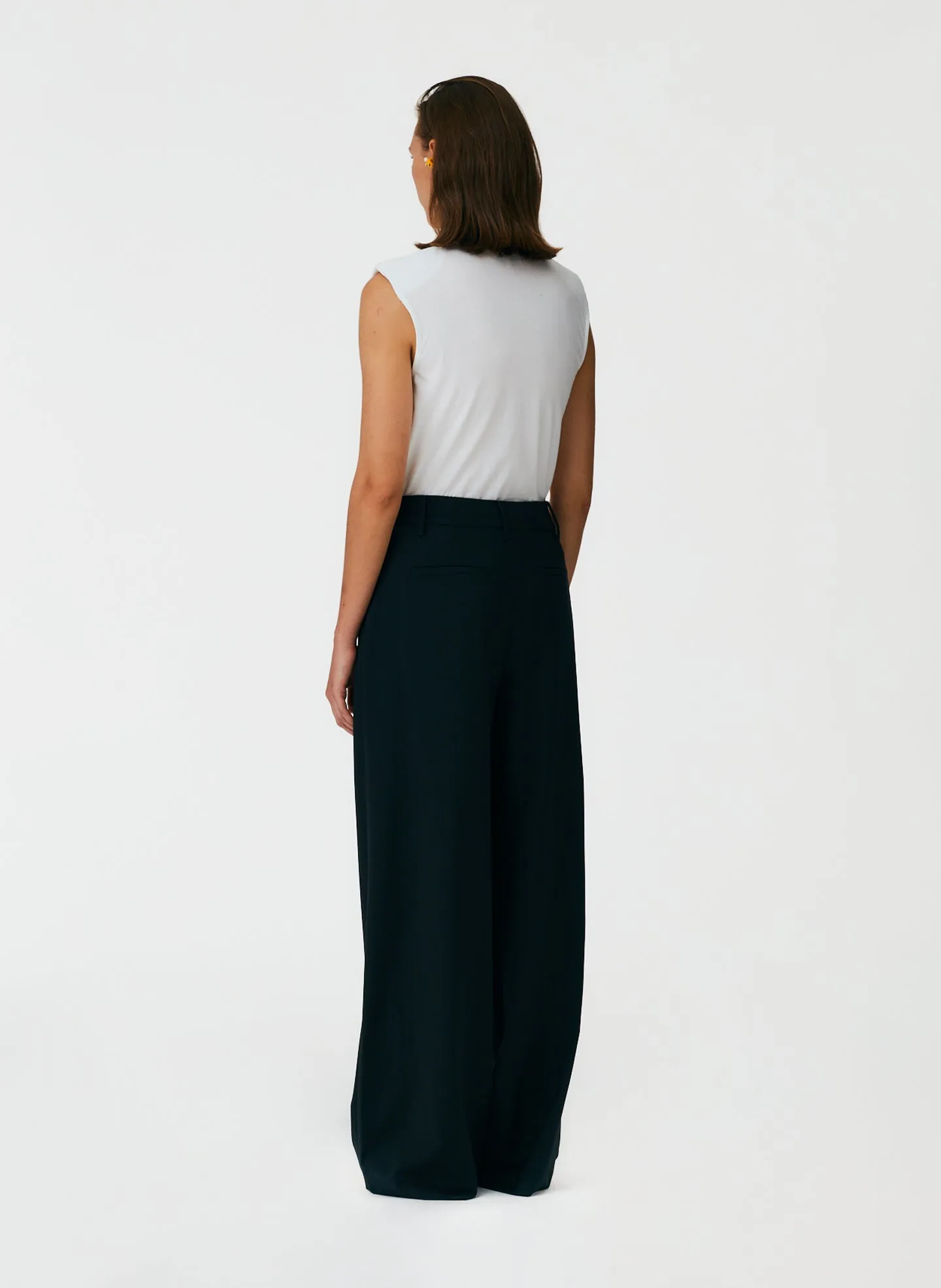 Tropical Wool Stella Pant with Removable Ankle Bands sold by Tibi product image thumbnail 3