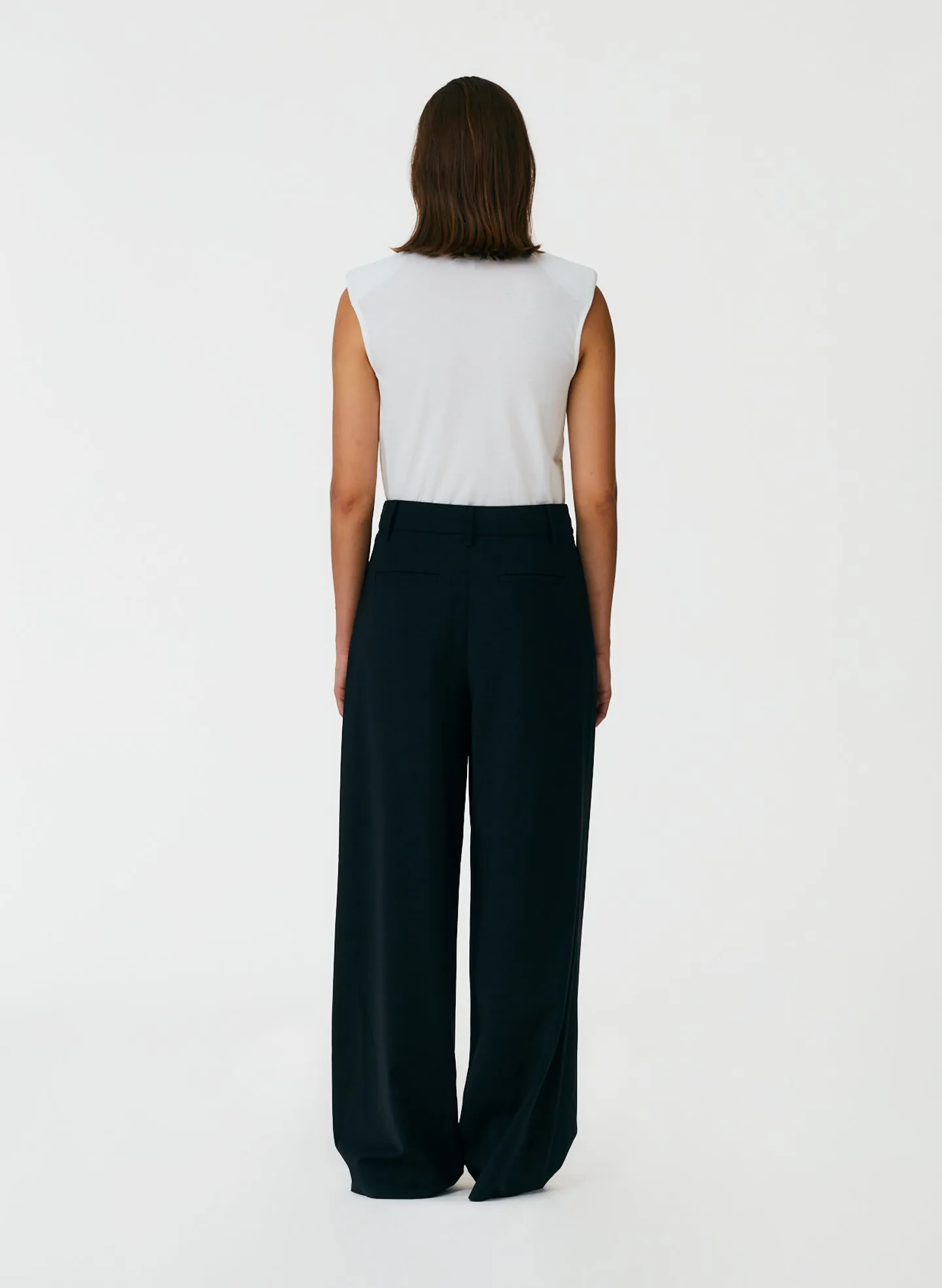 Tropical Wool Stella Pant with Removable Ankle Bands sold by Tibi product image thumbnail 4