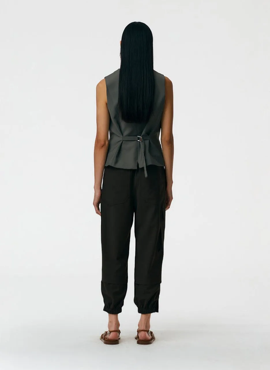 Tropical Wool Pull On Wilt Jogger - Regular sold by Tibi product image thumbnail 2