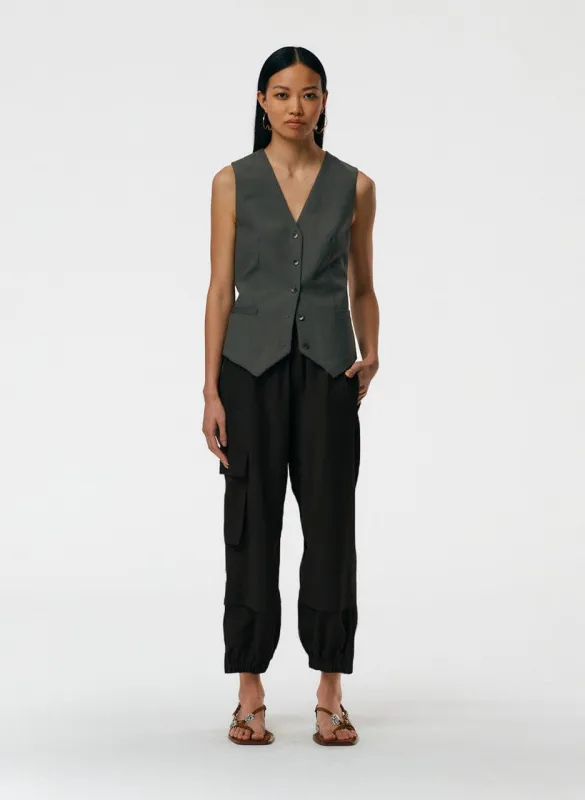 Tropical Wool Pull On Wilt Jogger - Regular made by Tibi
