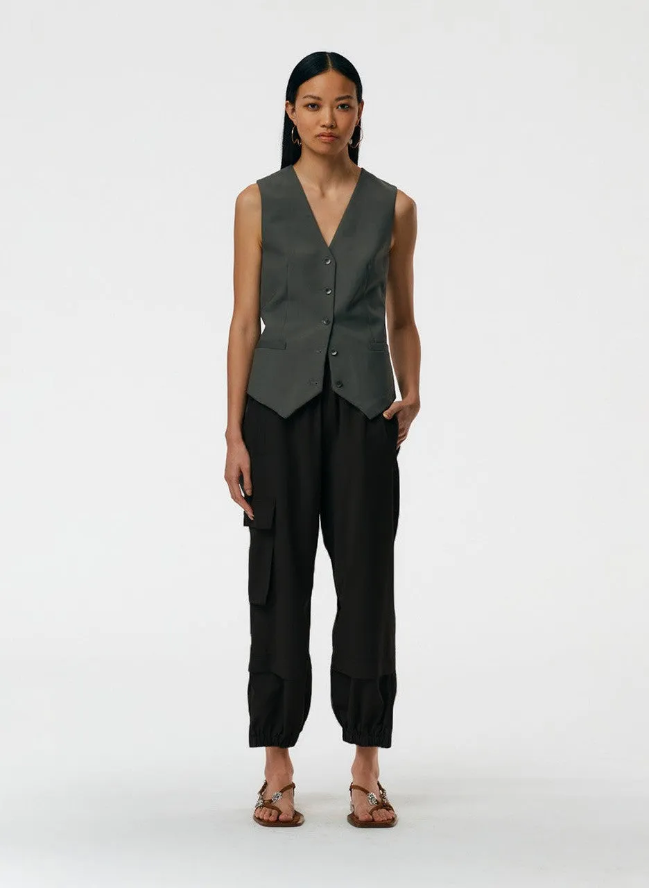 Tropical Wool Pull On Wilt Jogger - Regular sold by Tibi